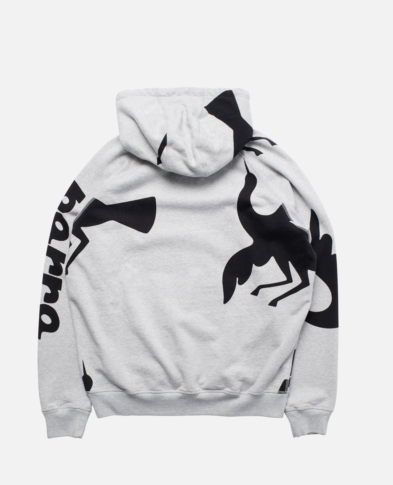 byParra Clipped Wings Hooded Sweatshirt (Heather Grey)
