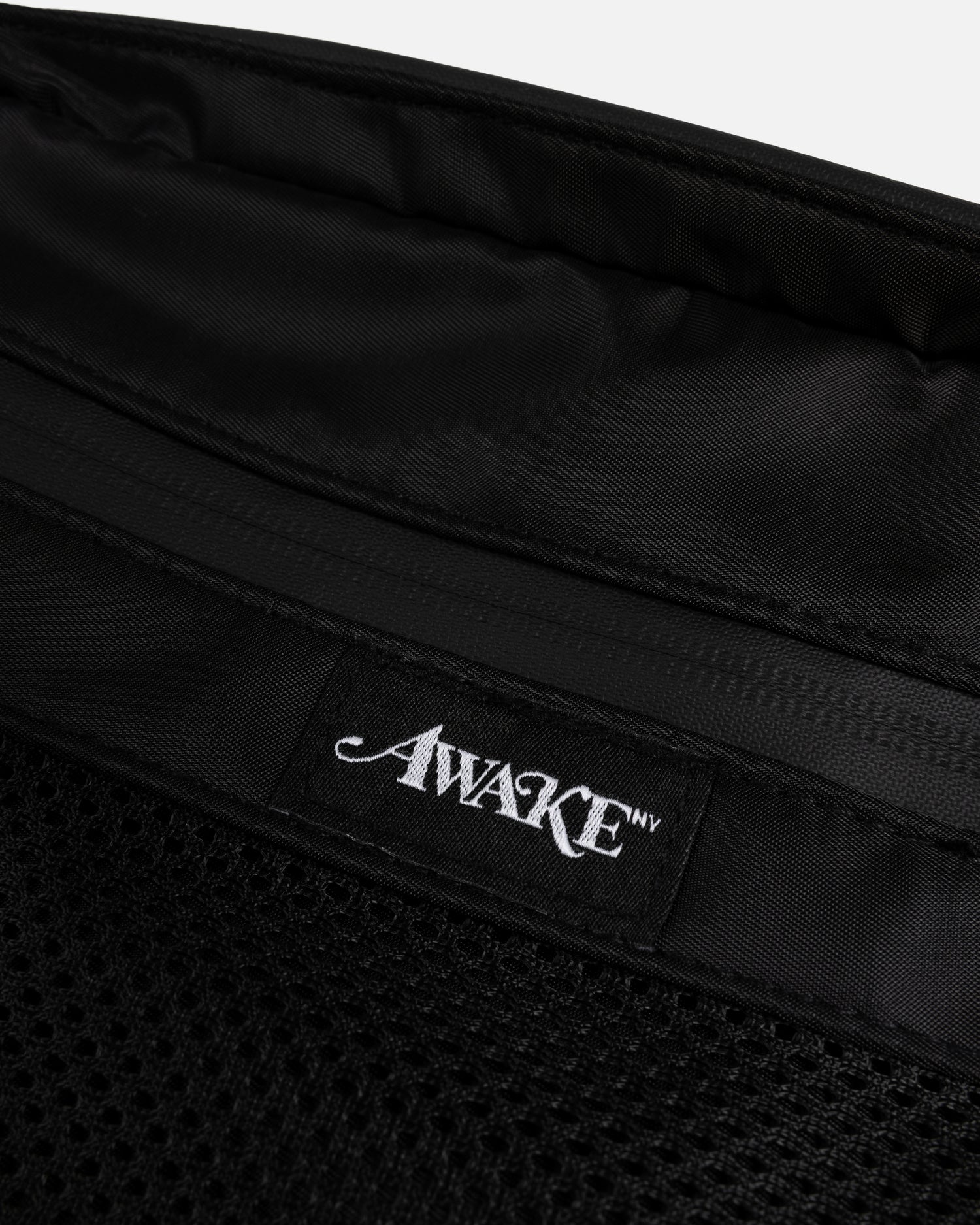 Awake NY Canvas Logo Messenger Bag (Black)