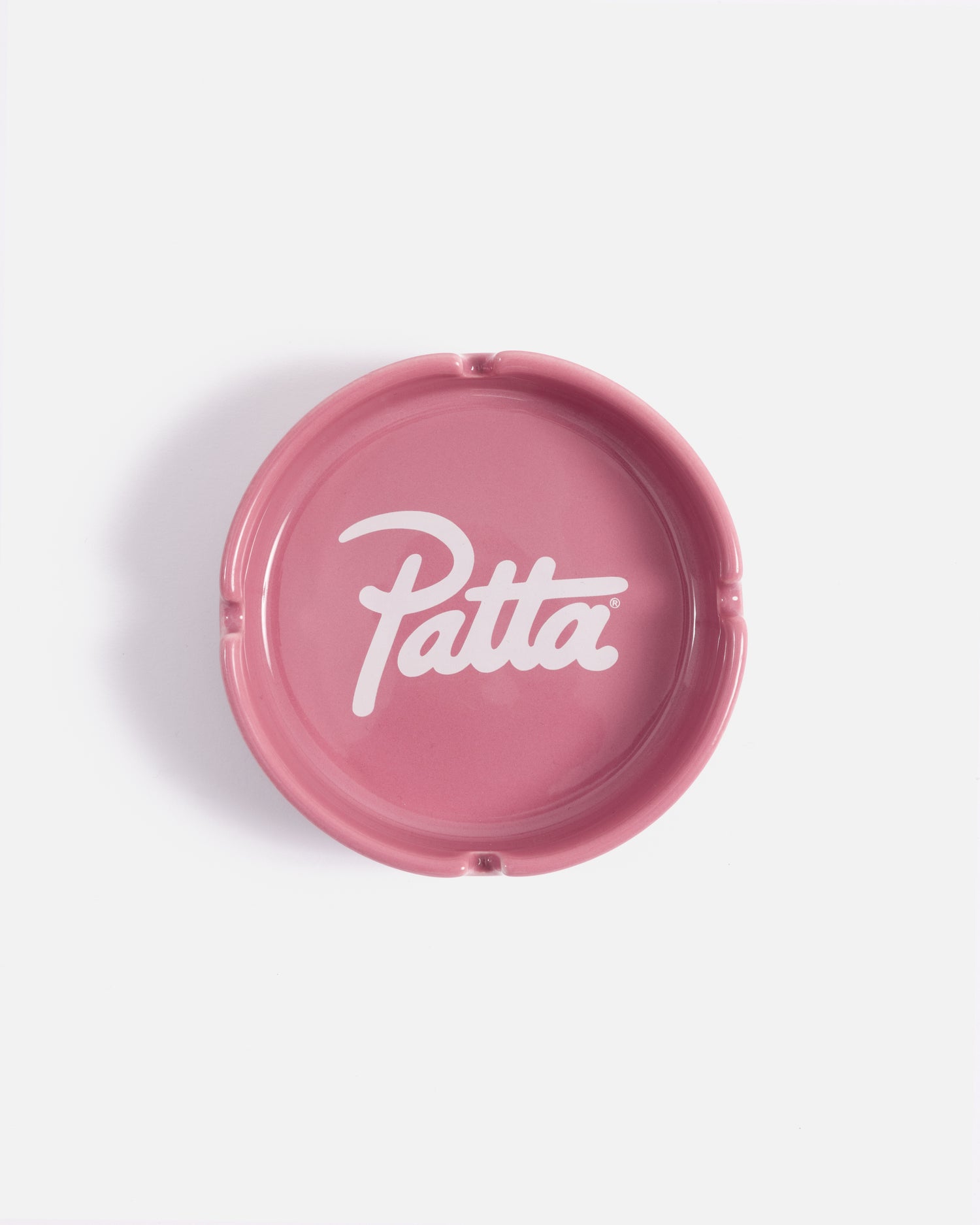 Patta Script Logo Ashtray (Pink/White)