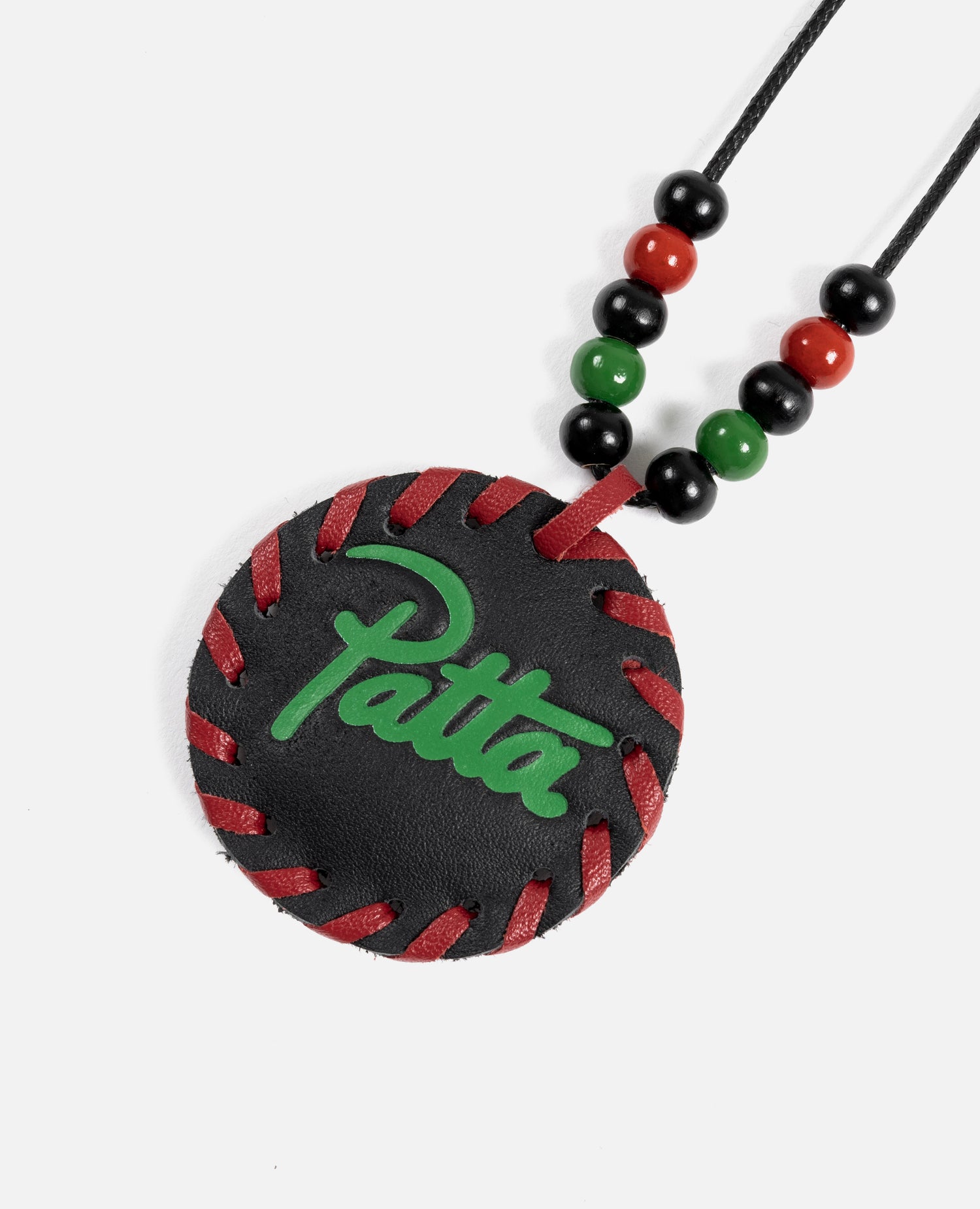Patta Leather Pendant (Black/Green/Red)