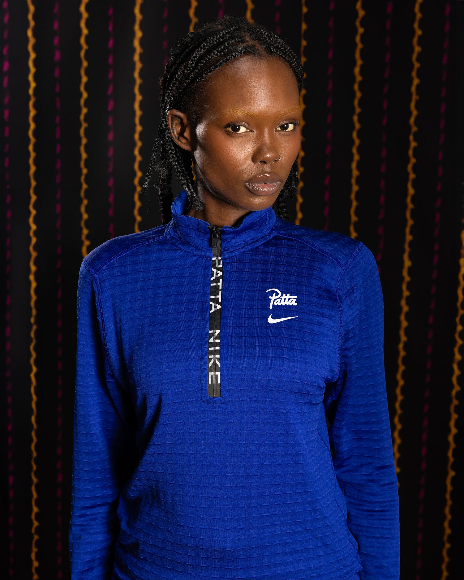 Nike x Patta Running Team Half-Zip Longsleeve (Deep Royal Blue)