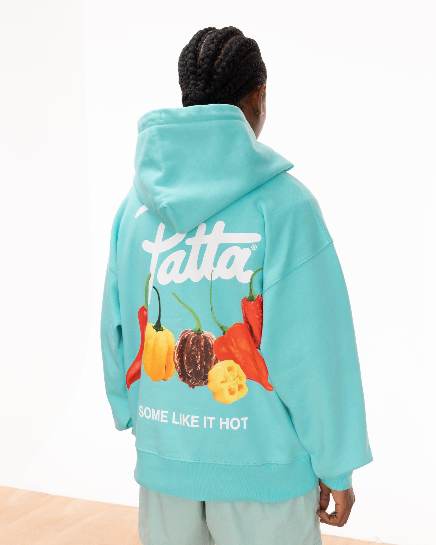 Patta Some Like It Hot Boxy Hooded Sweater (Blue Radiance)