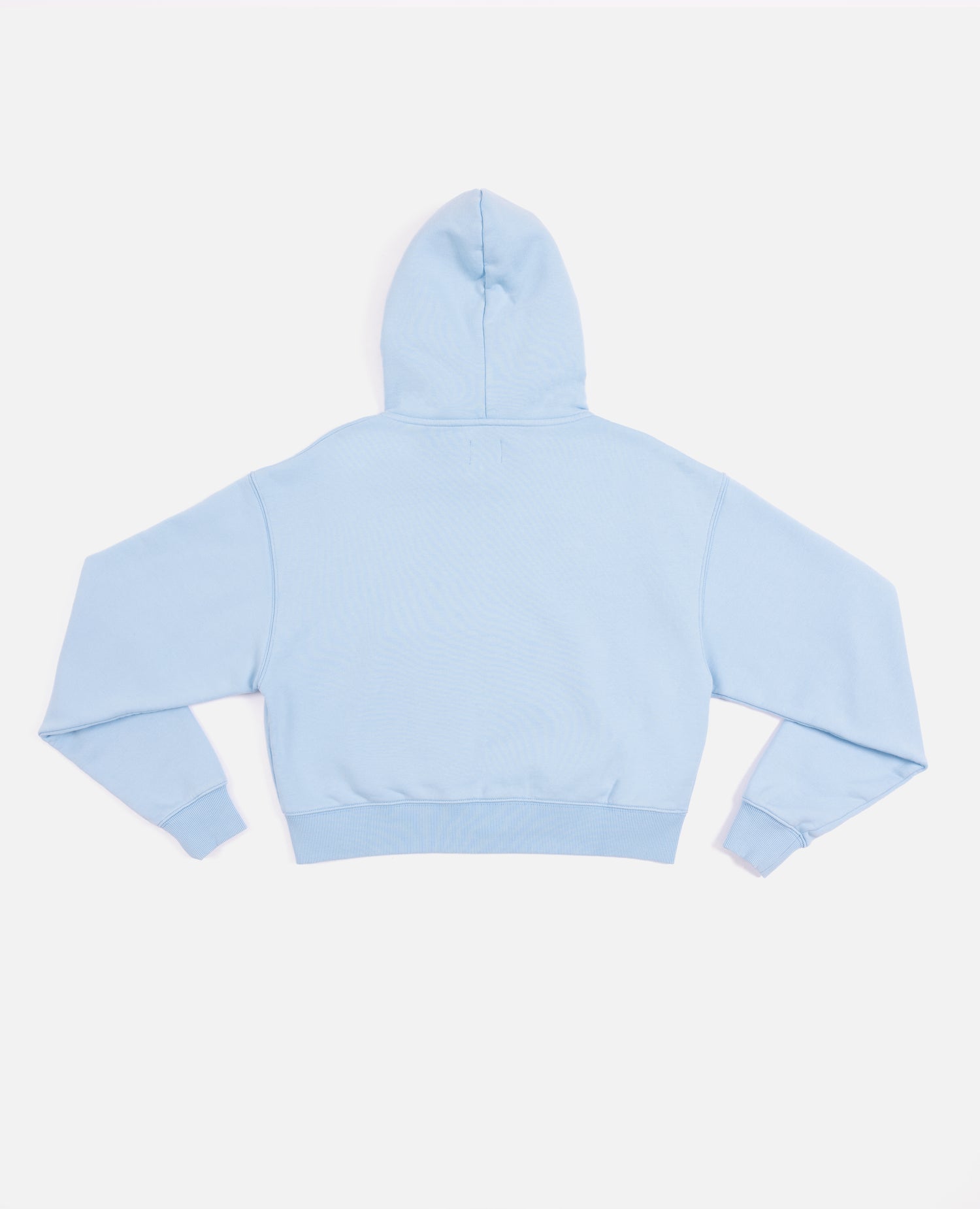 Patta Femme Basic Crop Zip Up Hooded Sweater (Blue Bell)