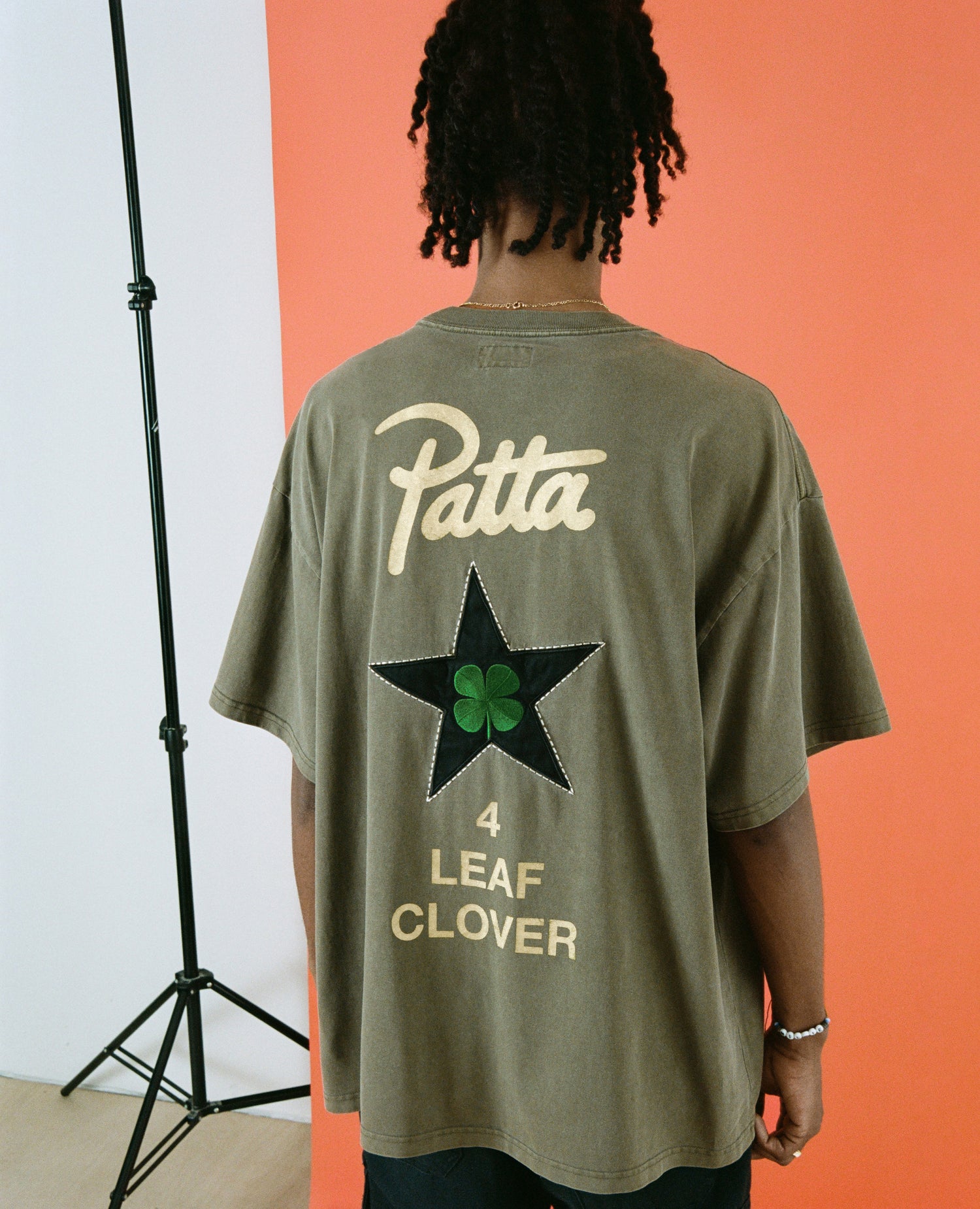 Patta x Converse 4 Leaf Clover T-Shirt (Burnt Olive)