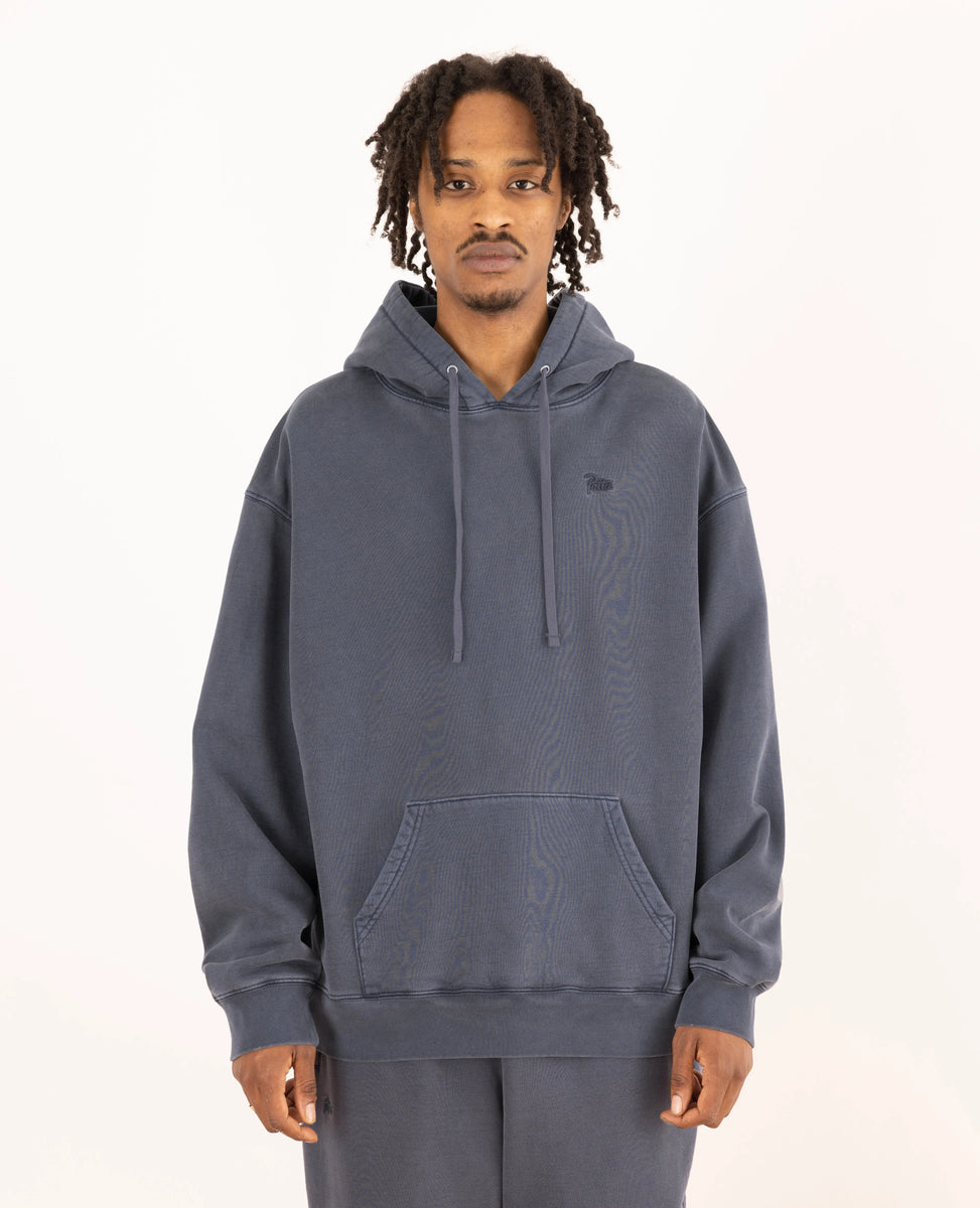 Patta Basic Washed Boxy Hooded Sweater (Odyssey Gray)