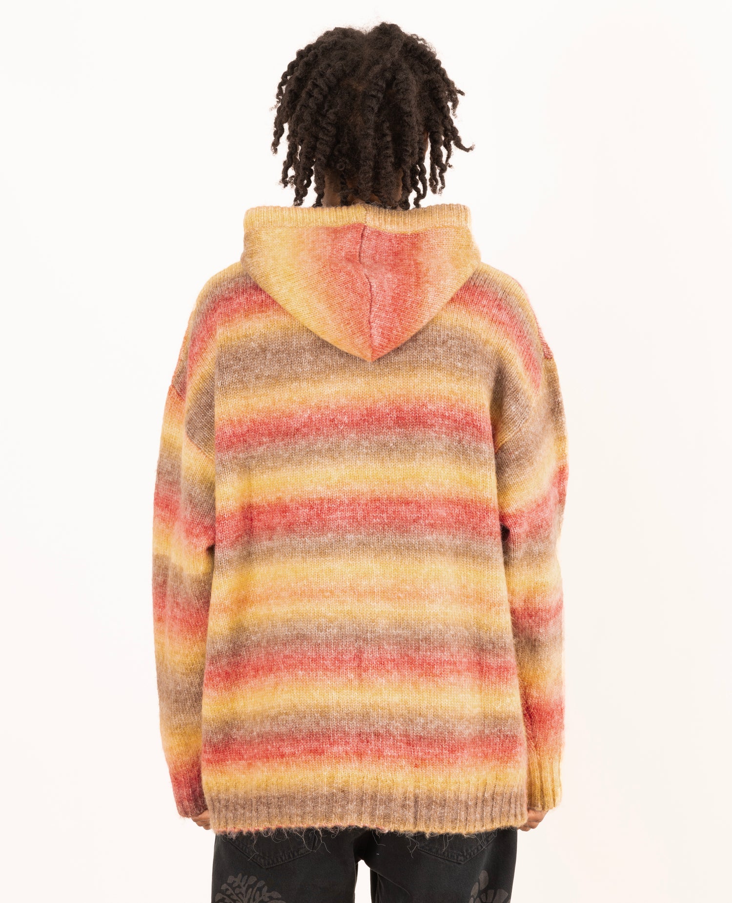 Patta Rainbow Knitted Hooded Sweater (Rainbow)