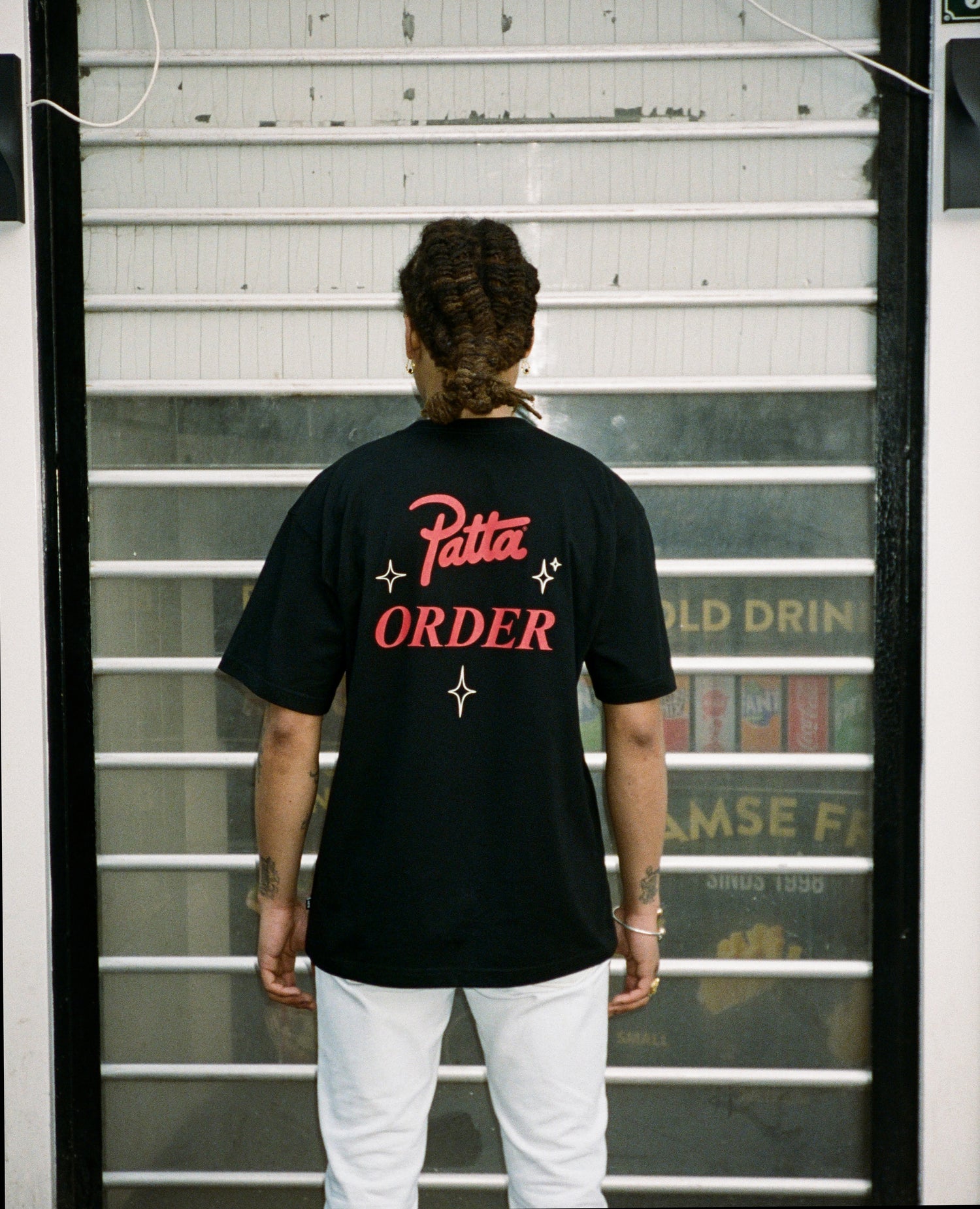 Patta x Order Poster T-Shirt (Black)