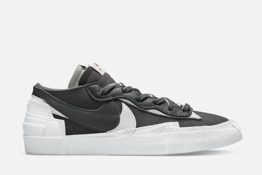 Nike x Sacai Blazer Low (Iron Grey/White-White)