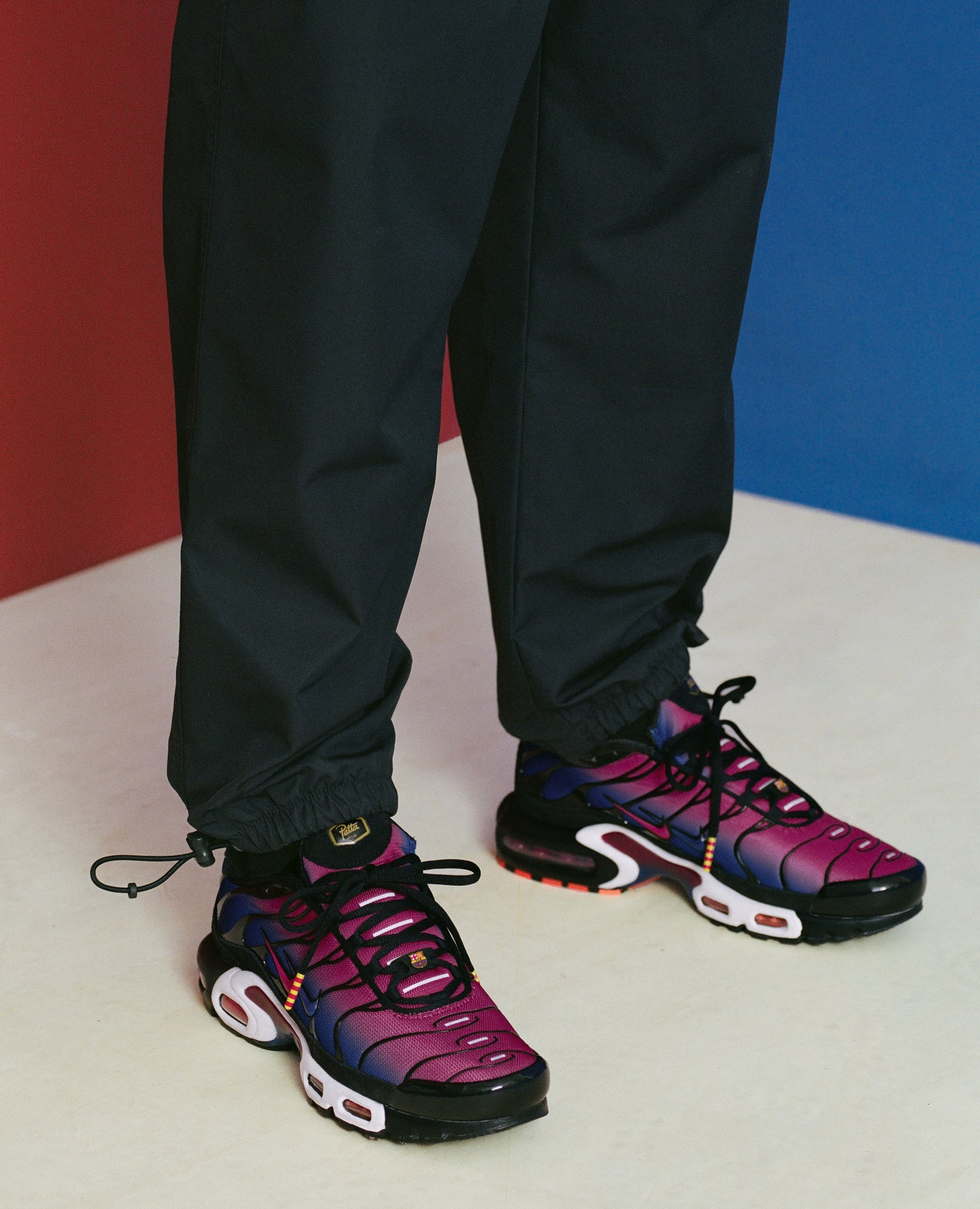 FCB x Patta Culers del Món Nike Air Max Plus (Nero/Rosso nobile-Blu reale profondo)