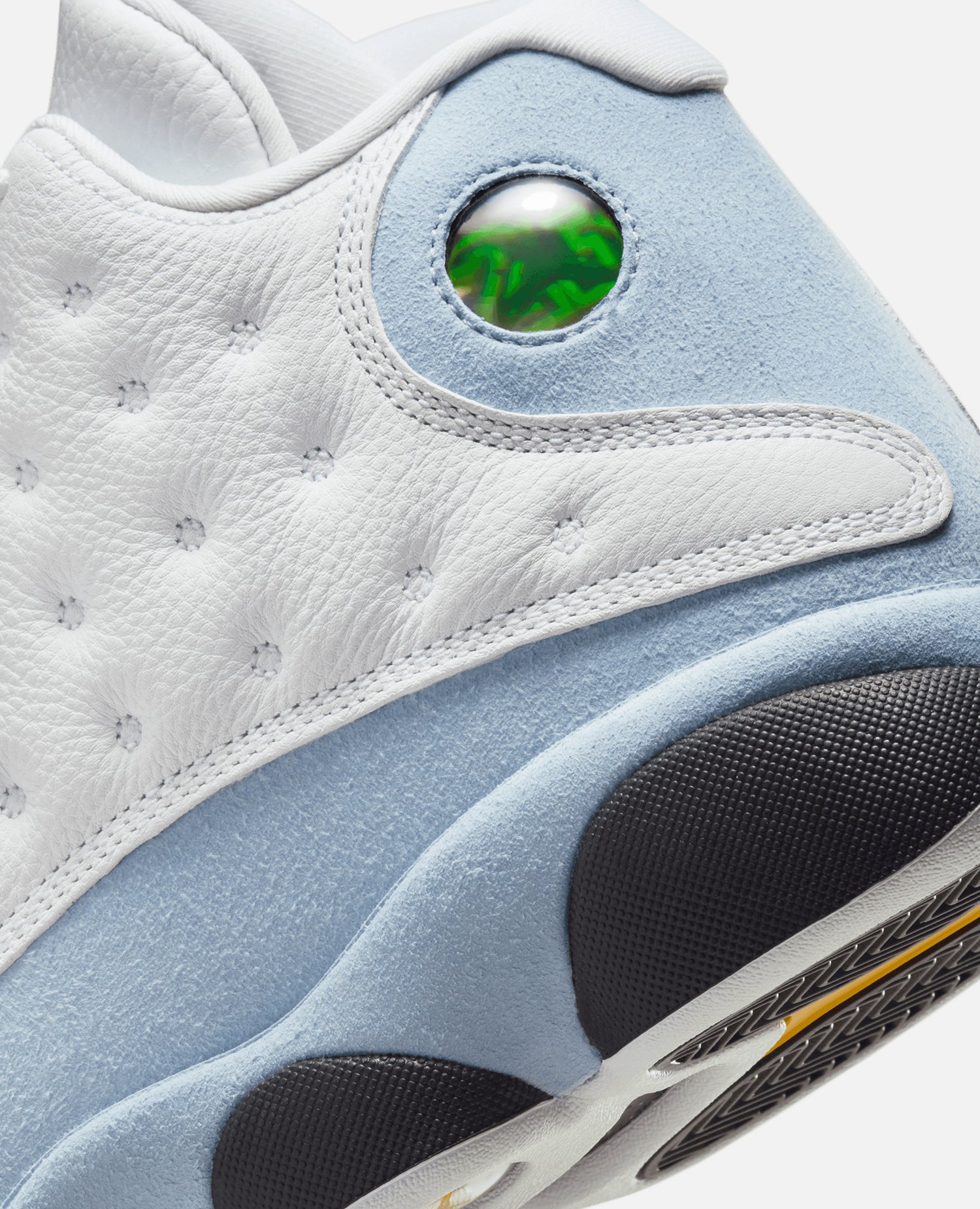 Nike Air Jordan 13 Retro (Blanc/Jaune Ocre-Bleu Gris-Noir)