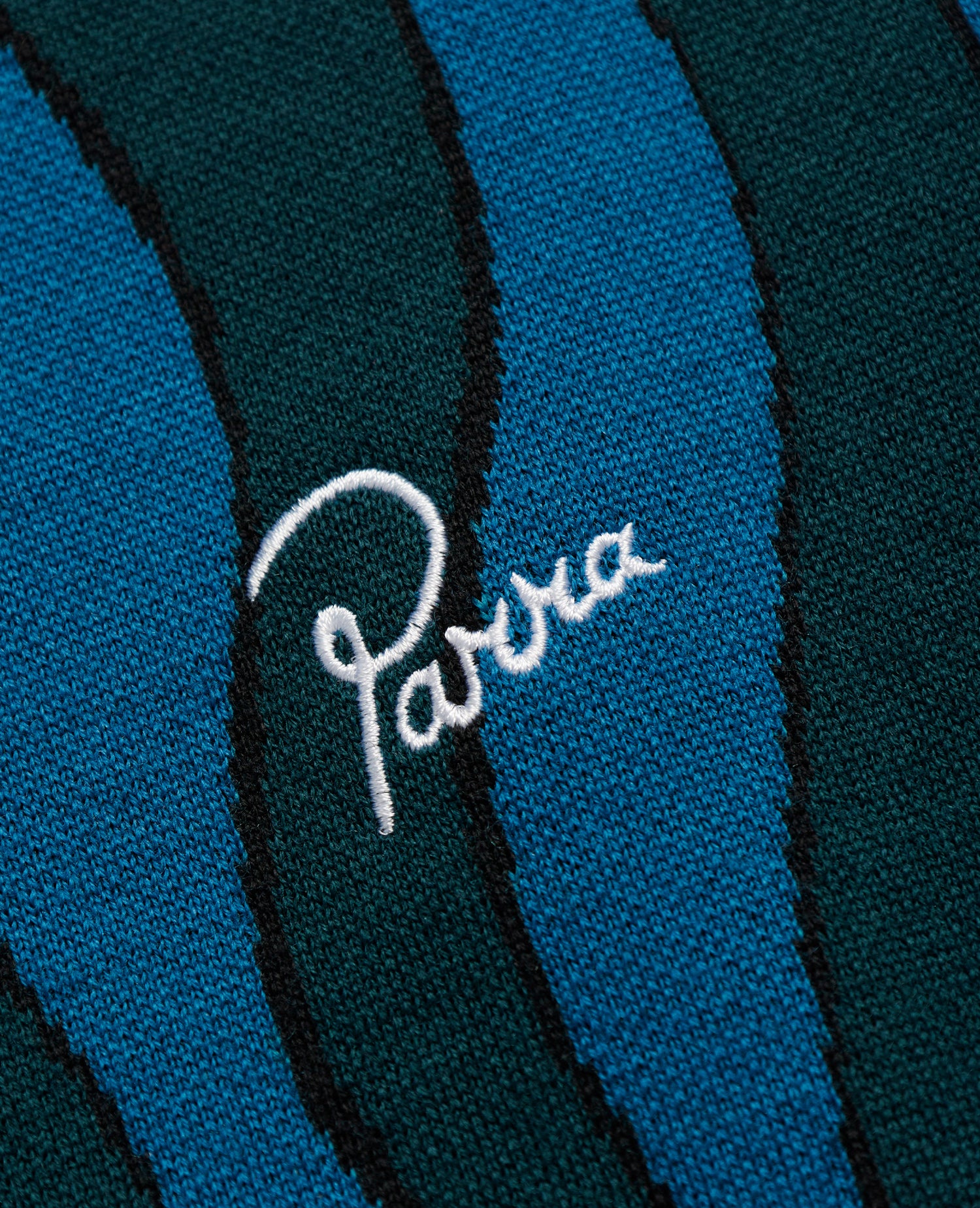 byParra Aqua Weed Waves Knitted Polo Shirt (Multi)