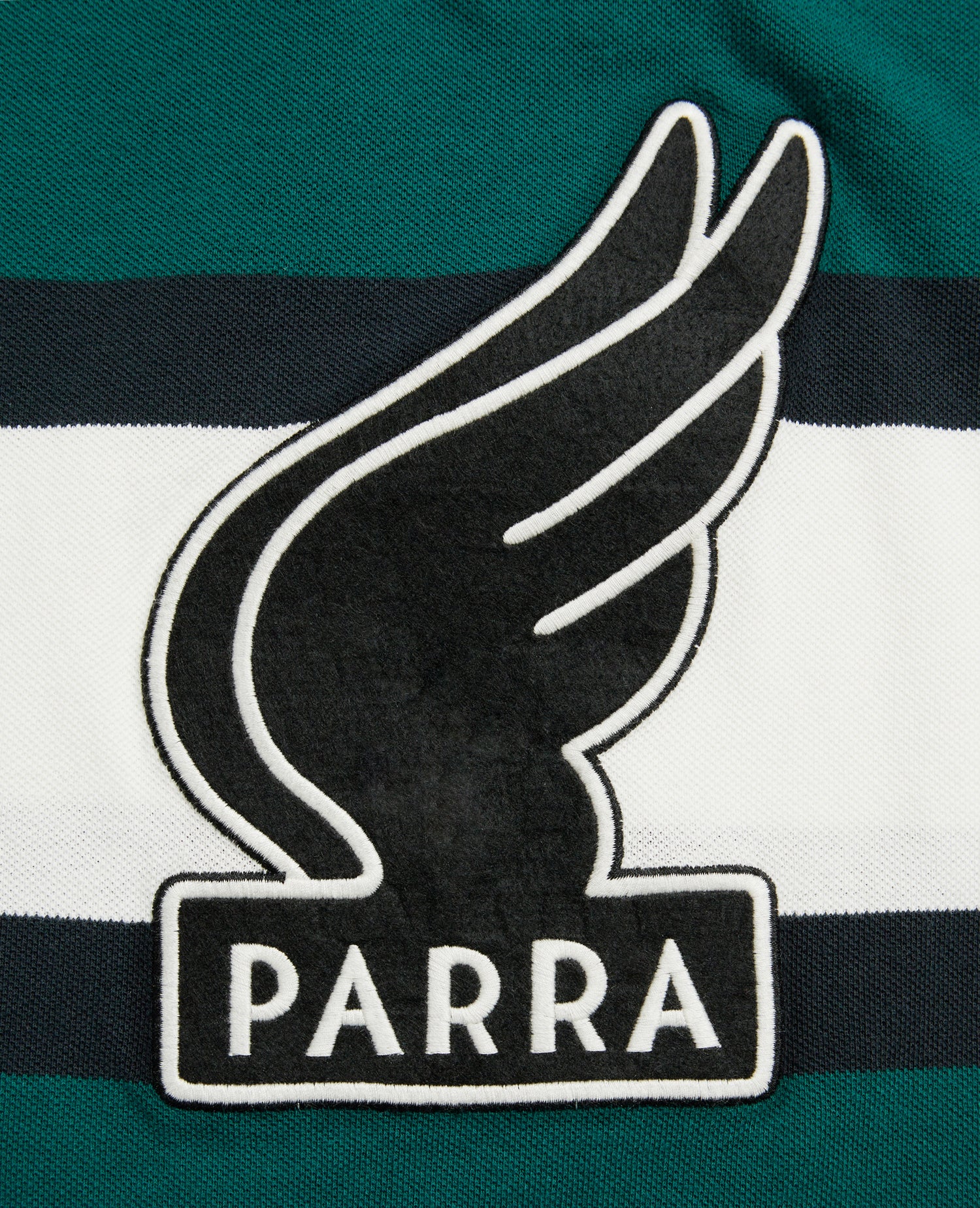 byParra Polo con logo alato (verde acqua/bianco sporco)