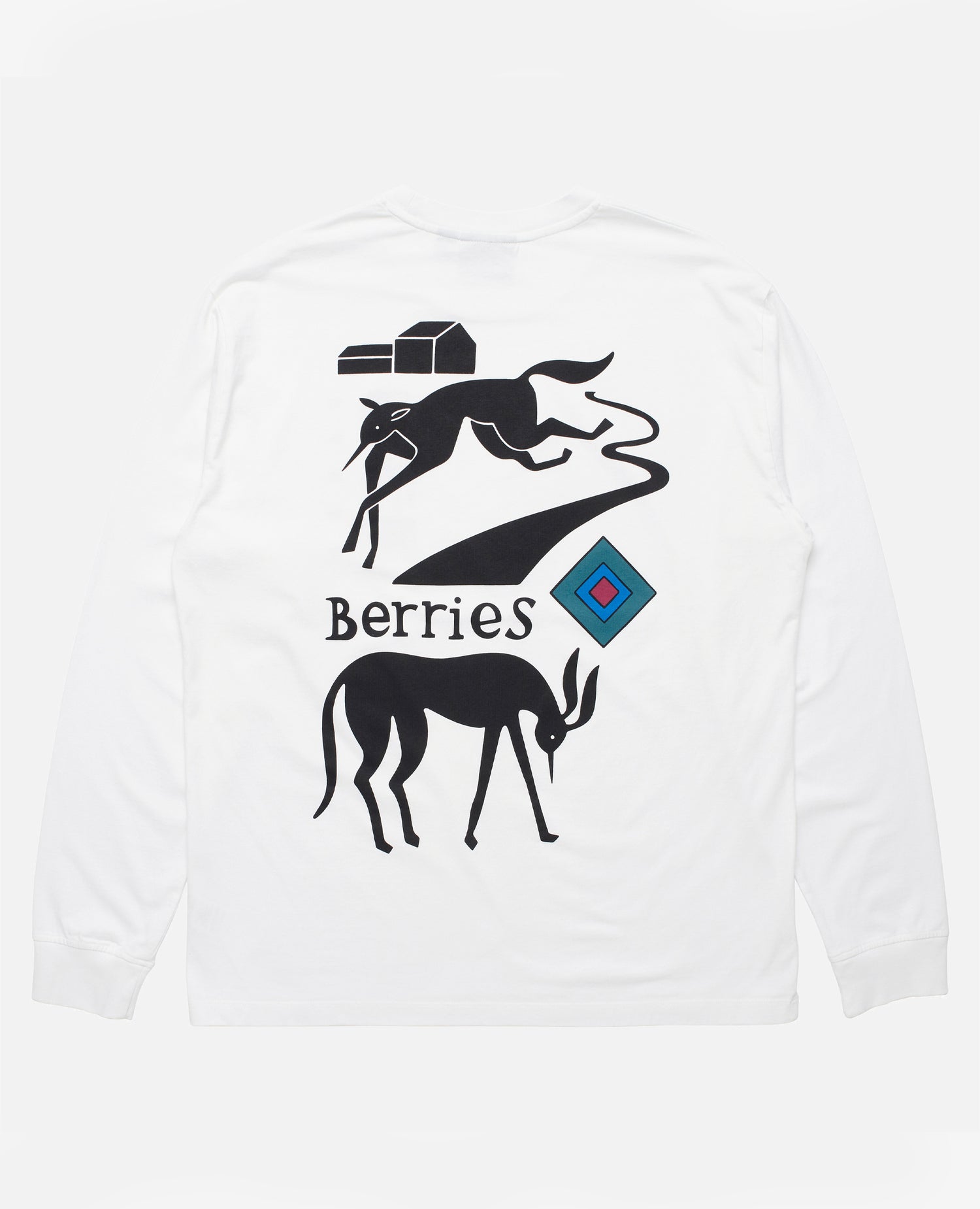 byParra T-shirt a maniche lunghe The Berry Farm (Bianco)
