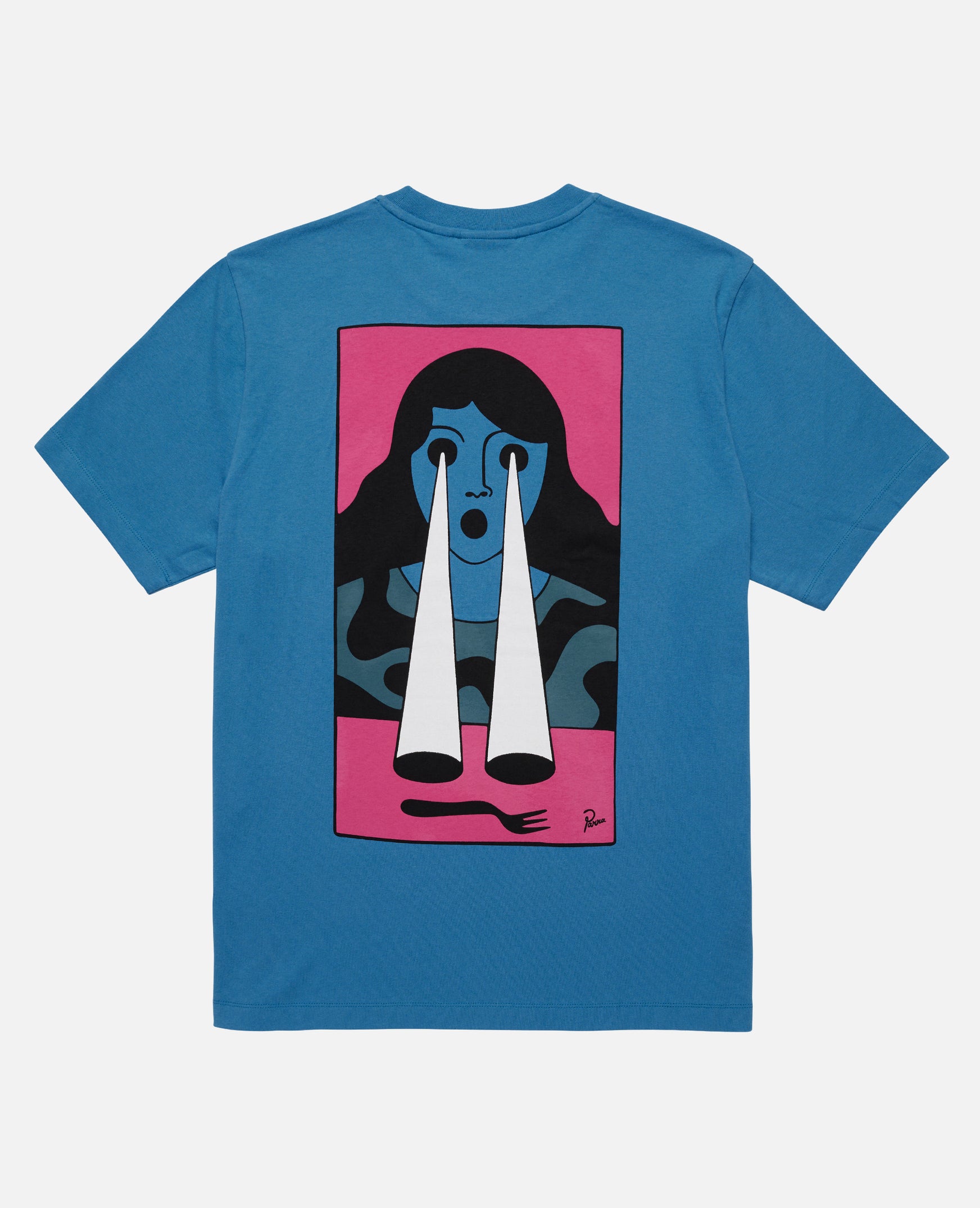byParra Fucking Fork T-Shirt (Slate Blue)