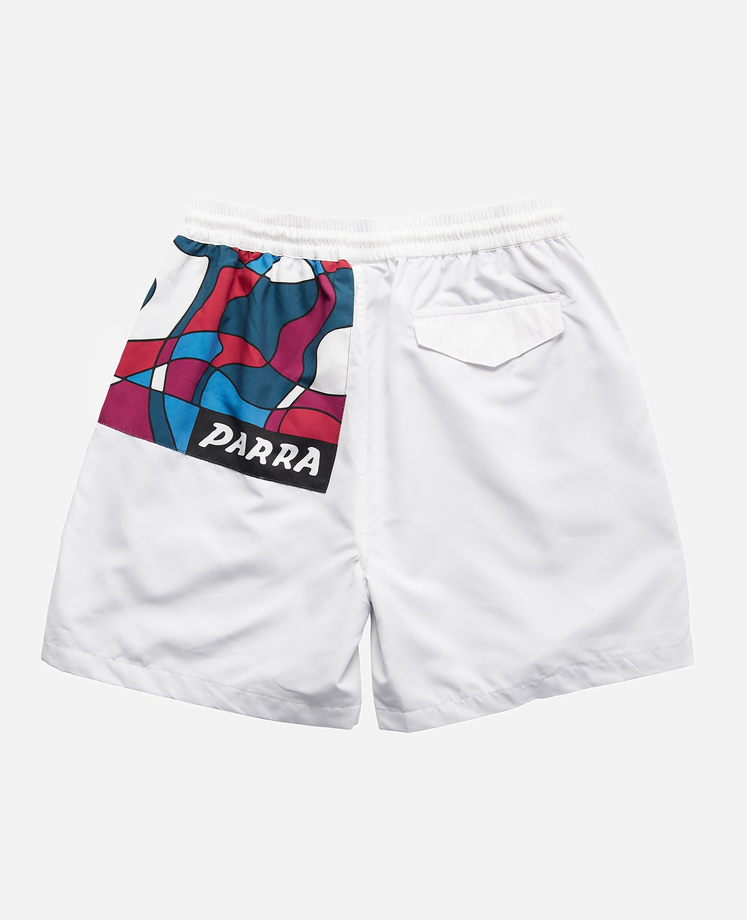 byParra Sports Trees Swim Shorts  (White)