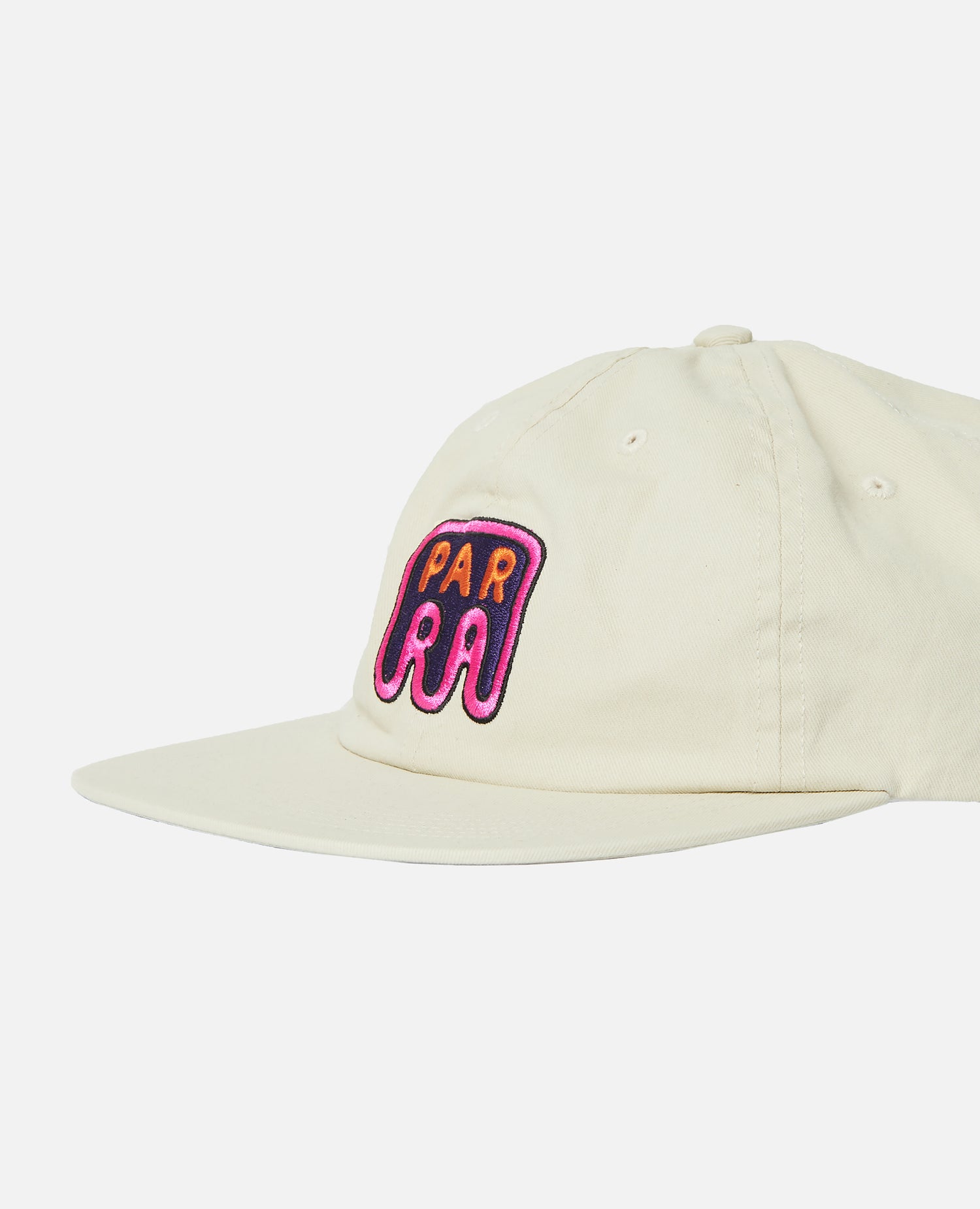 byParra Fast Food Logo 6 Panel Hat (Off White)
