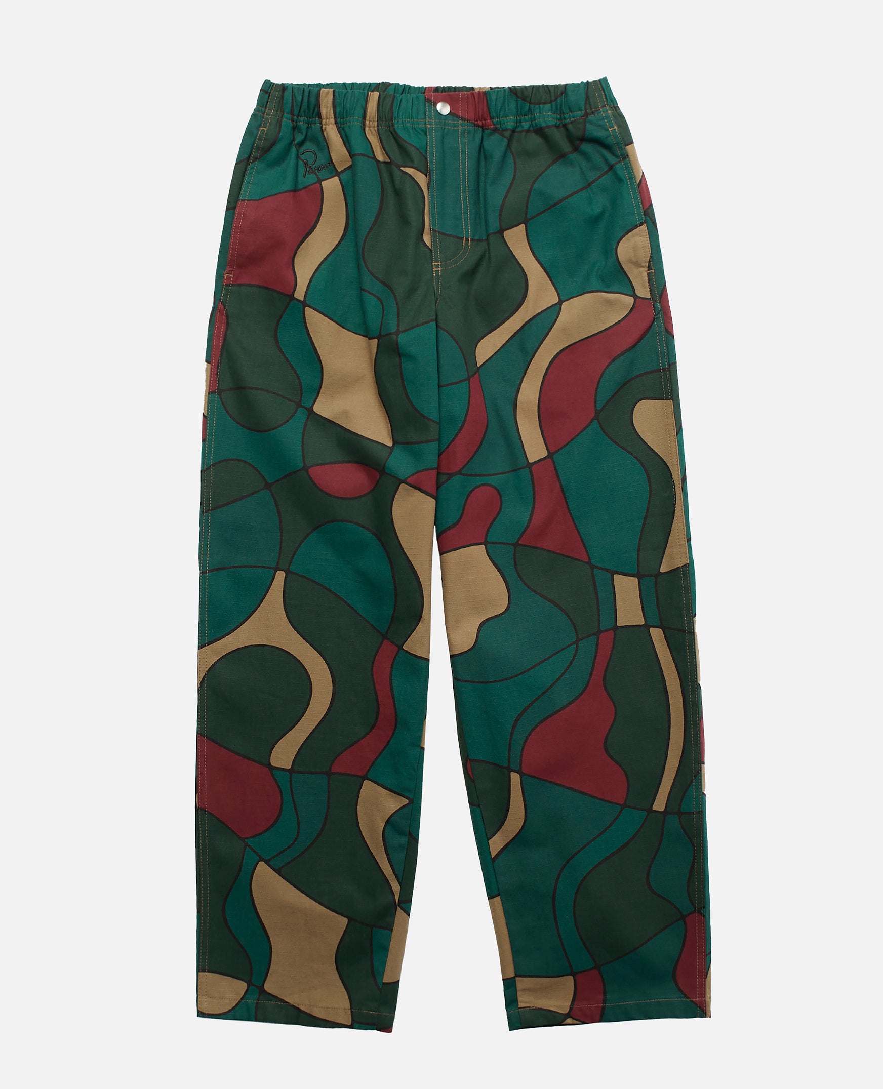 byParra Trees In Wind Relaxed Pants (Camo Green)