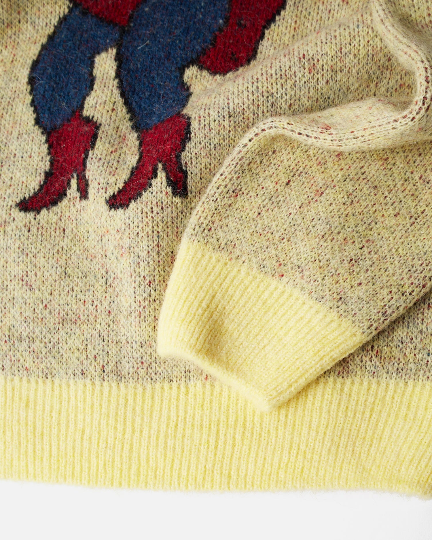 byParra Stupid Strawberry Knitted Pullover (Yellow)