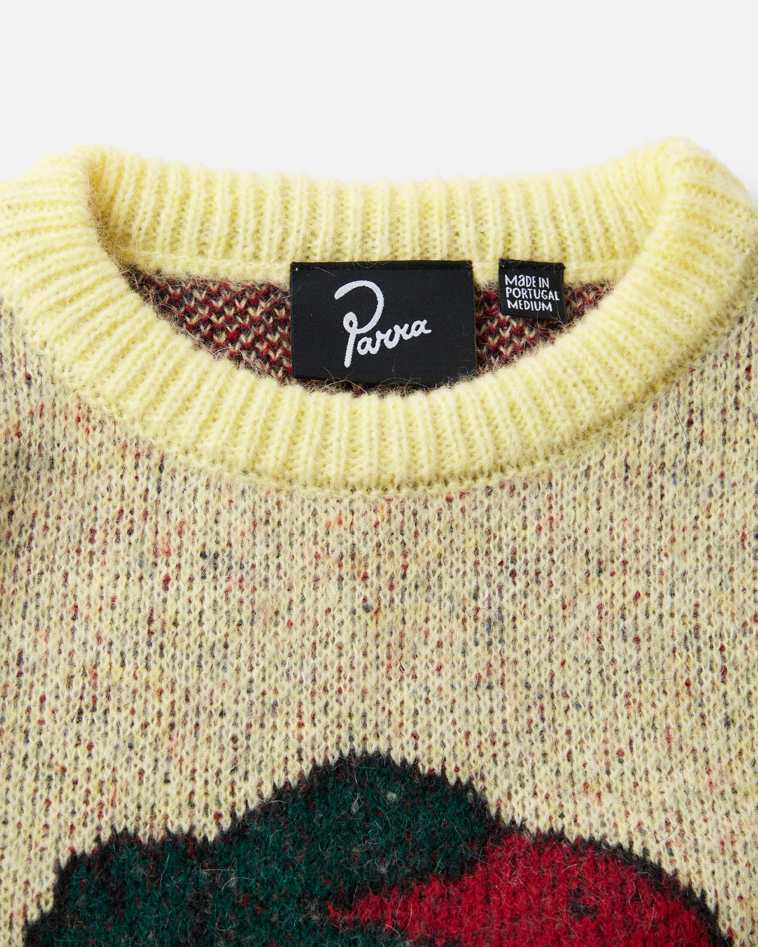 byParra Stupid Strawberry Knitted Pullover (Yellow)