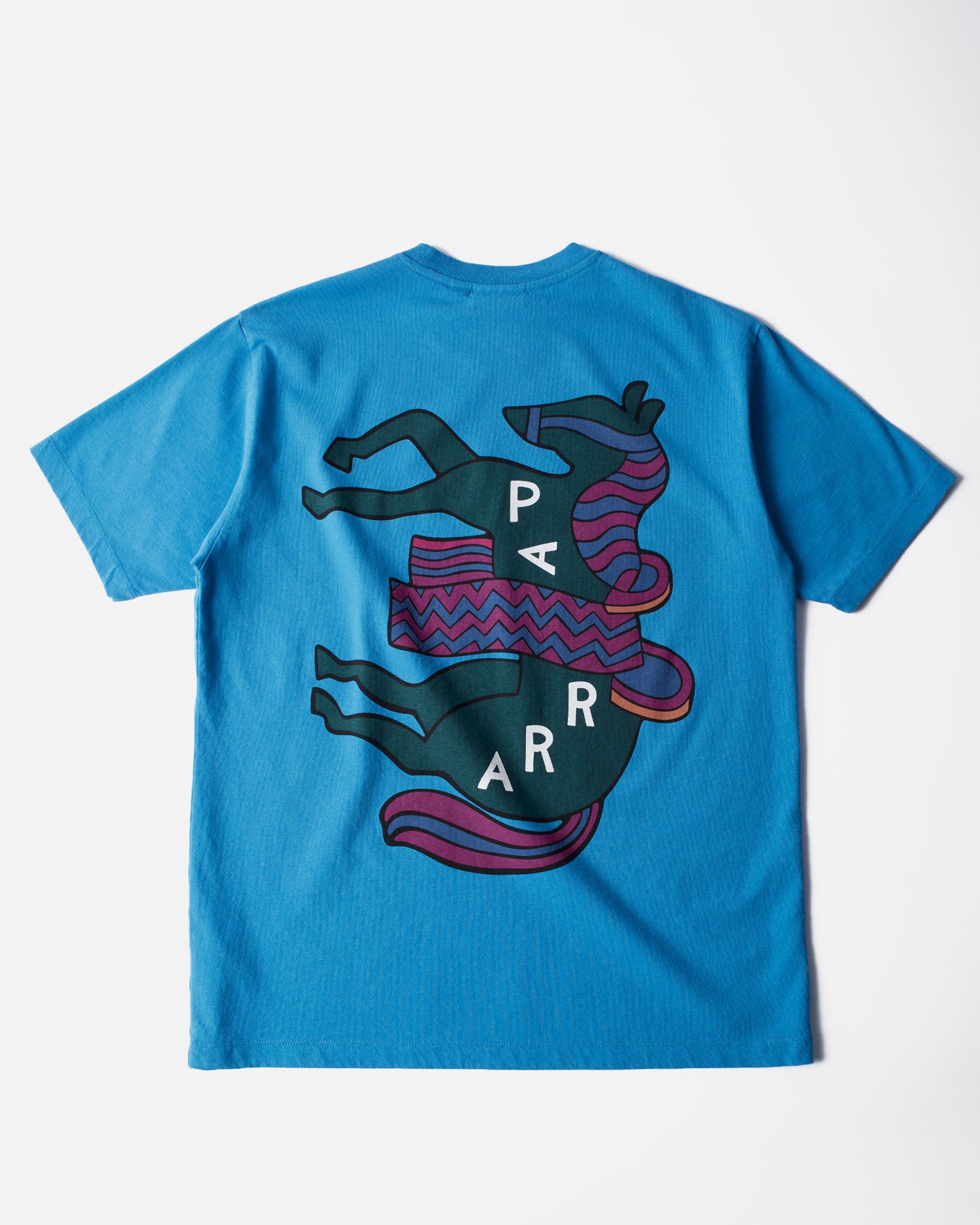 byParra Fancy Horse T-shirt (Azure Blue)