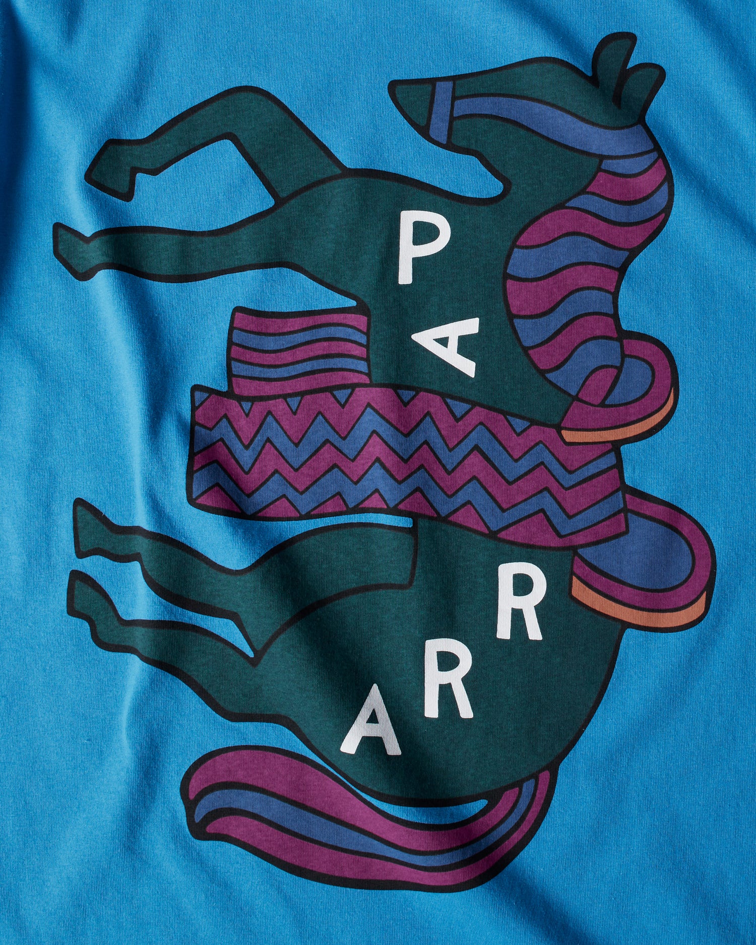 byParra Fancy Horse T-shirt (Azure Blue)