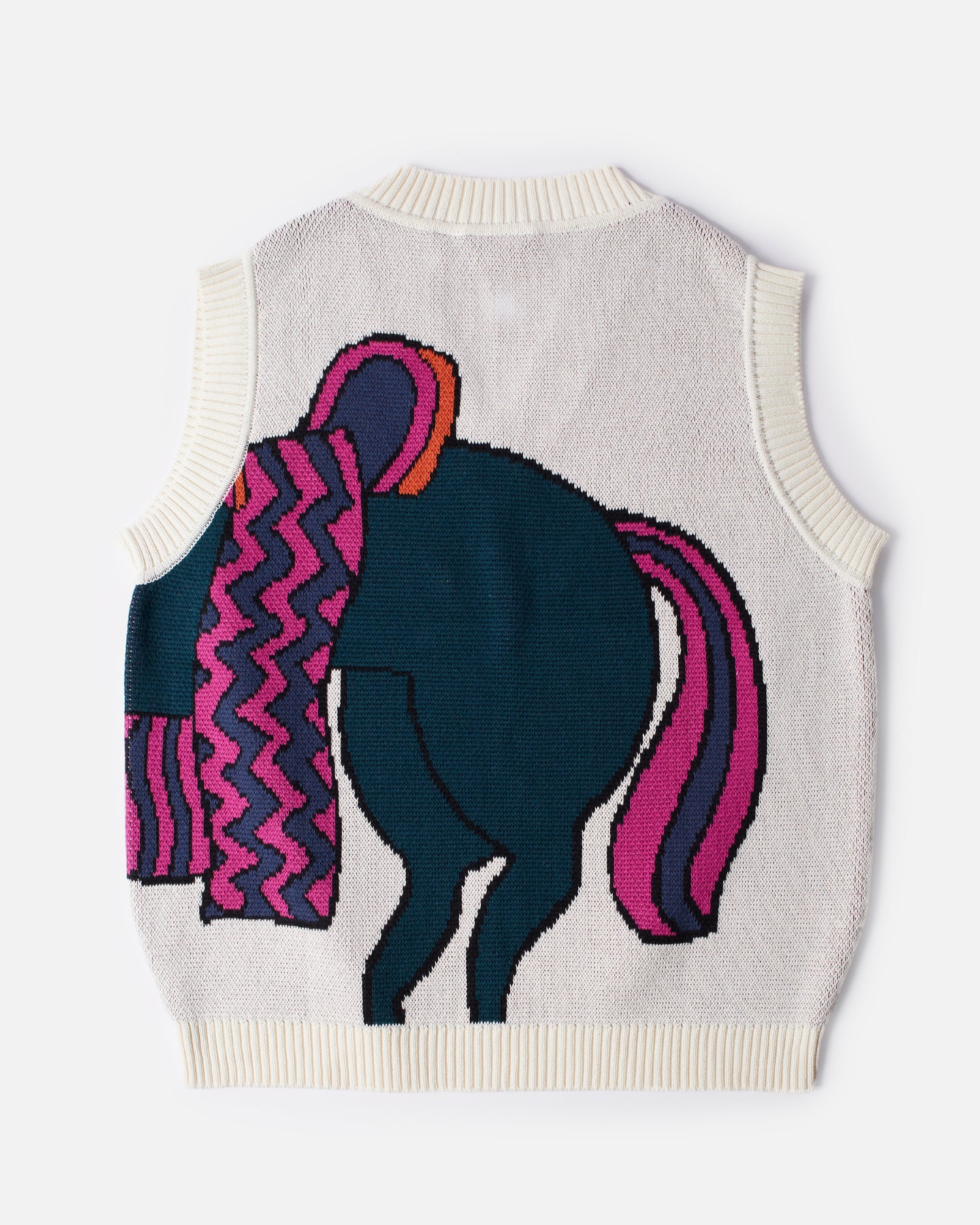 byParra Knitted Horse Knitted Spencer (Off White)