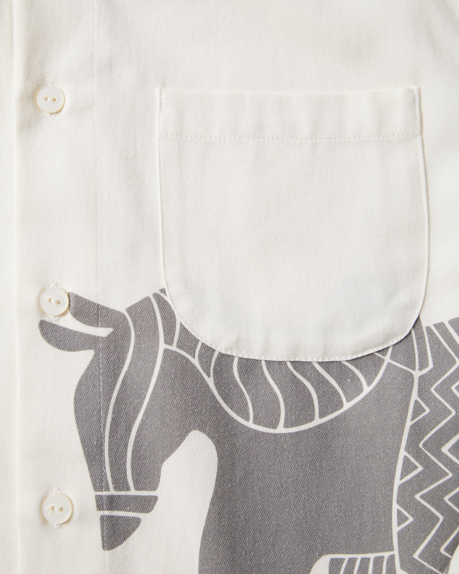 byParra Repeated Horse Shirt (Off White)