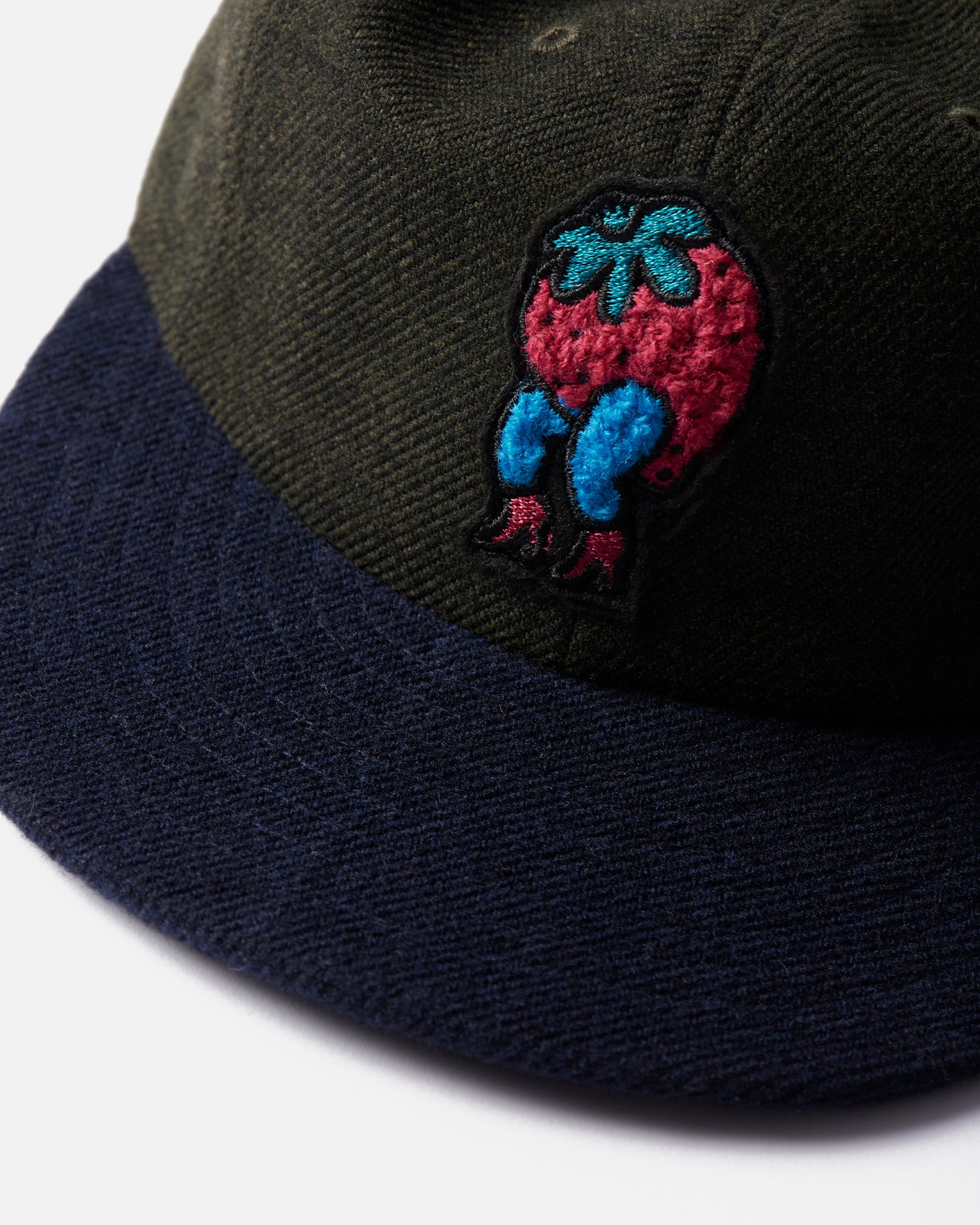 byParra Stupid Strawberry 6 Panel Hat (Hunter Green)