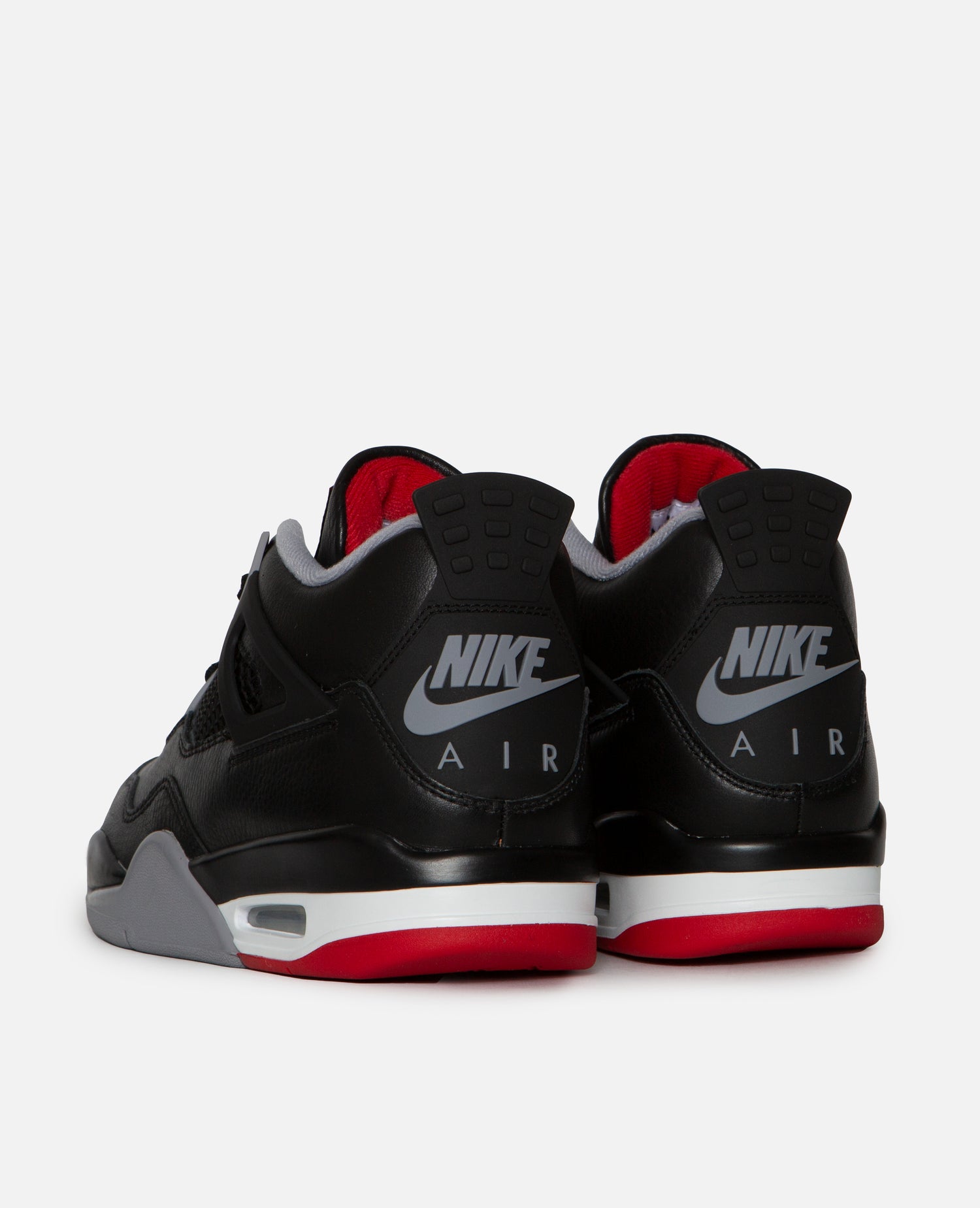 Nike Air Jordan 4 Retro (Black/Fire Red-Cement Grey-Summit White)
