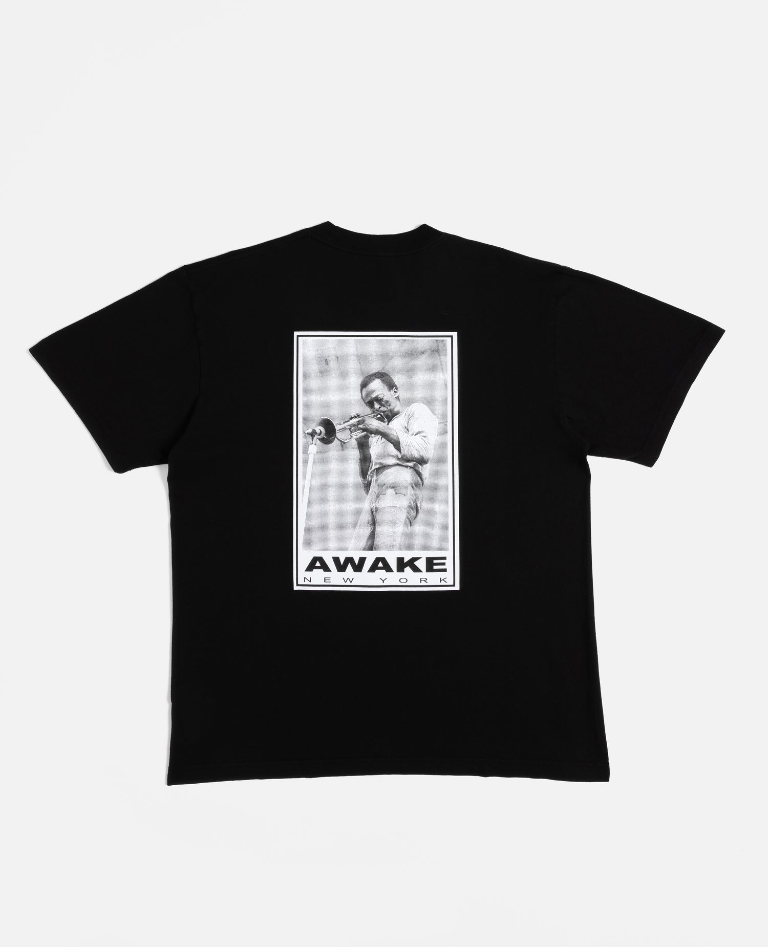 Awake NY Miles Davis Printed Short Sleeve Tee (Black)