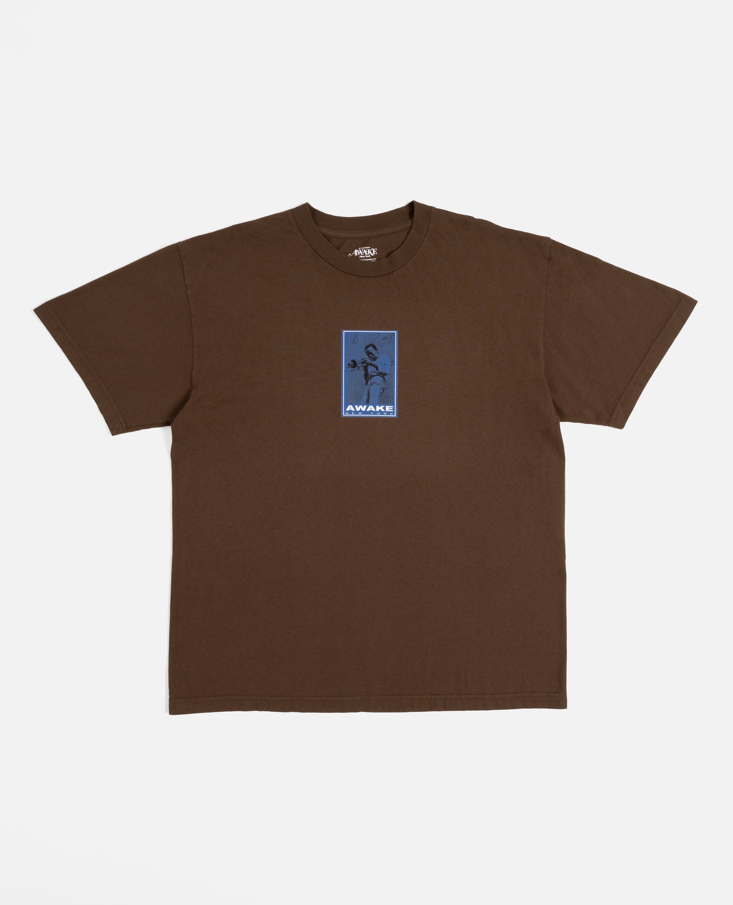 T-shirt a maniche corte stampata Awake NY Miles Davis (marrone)
