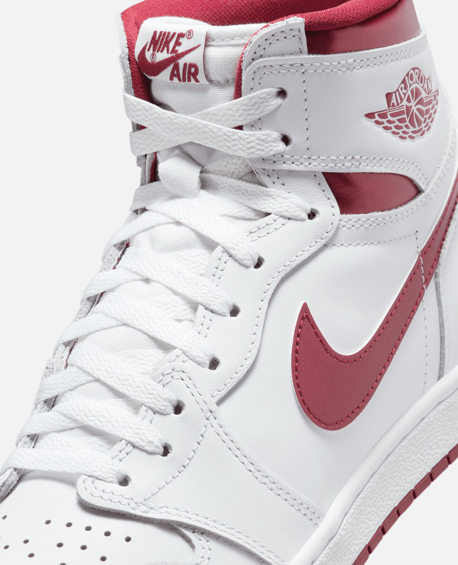 Nike Air Jordan 1 Hi 85 (Bianco/Rosso Squadra-Bianco)