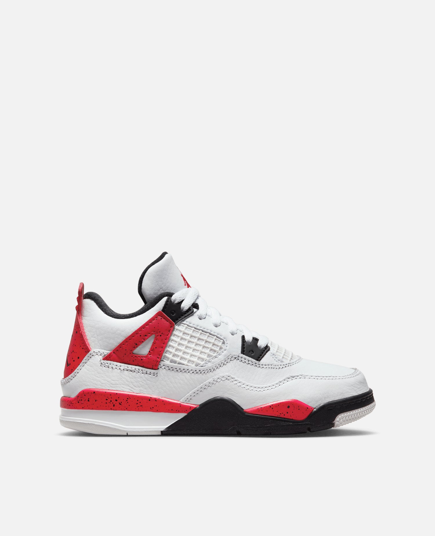 Nike Jordan 4 Retro (PS) (White/Fire Red-Black-Neutral Grey)