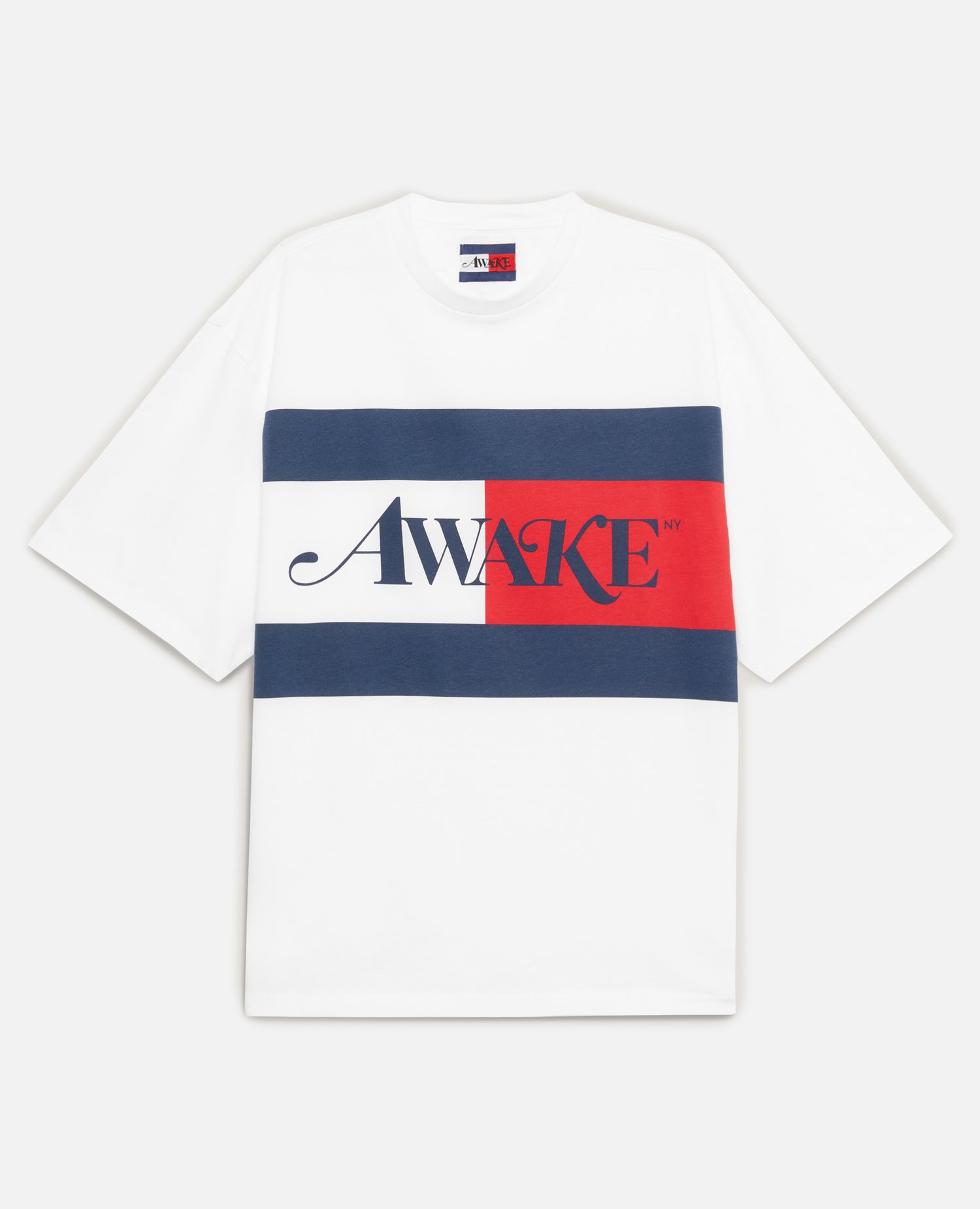 T-shirt Tommy X Awake Flag (bianco ottico)