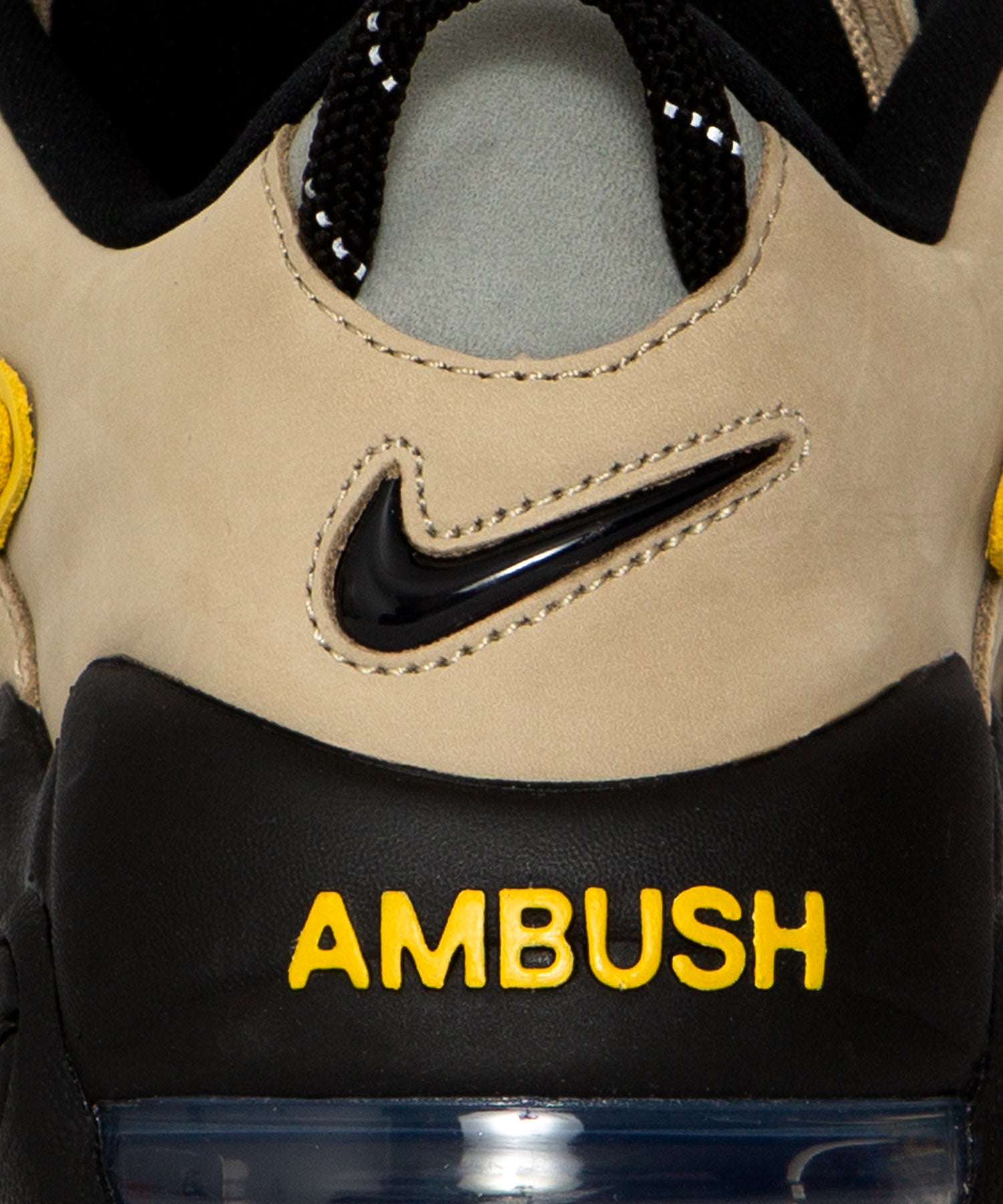 AMBUSH x Nike Air More Uptempo Low SP (Limestone/Vivid Sulfur-Black-Flat Pewter)