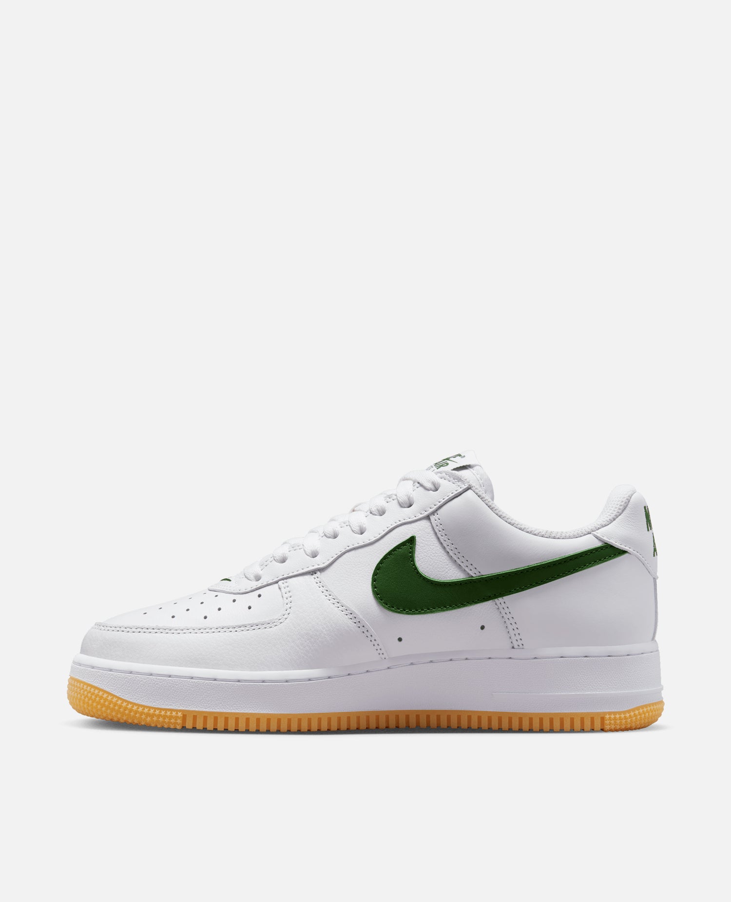 Nike Air Force 1 Low Retro (Blanc/Vert forêt-Jaune gomme)