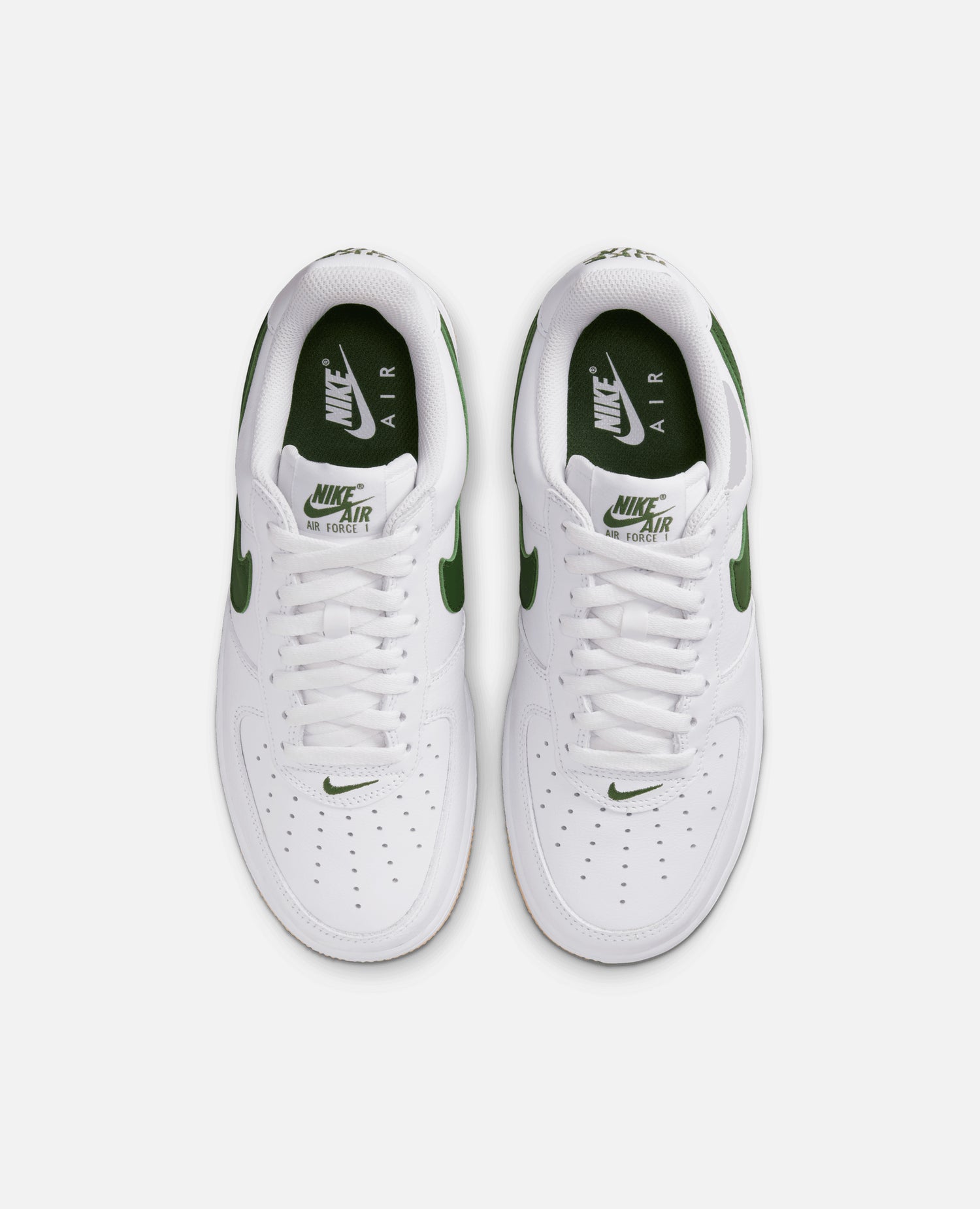 Nike Air Force 1 Low Retro (White/Forest Green-Gum Yellow)
