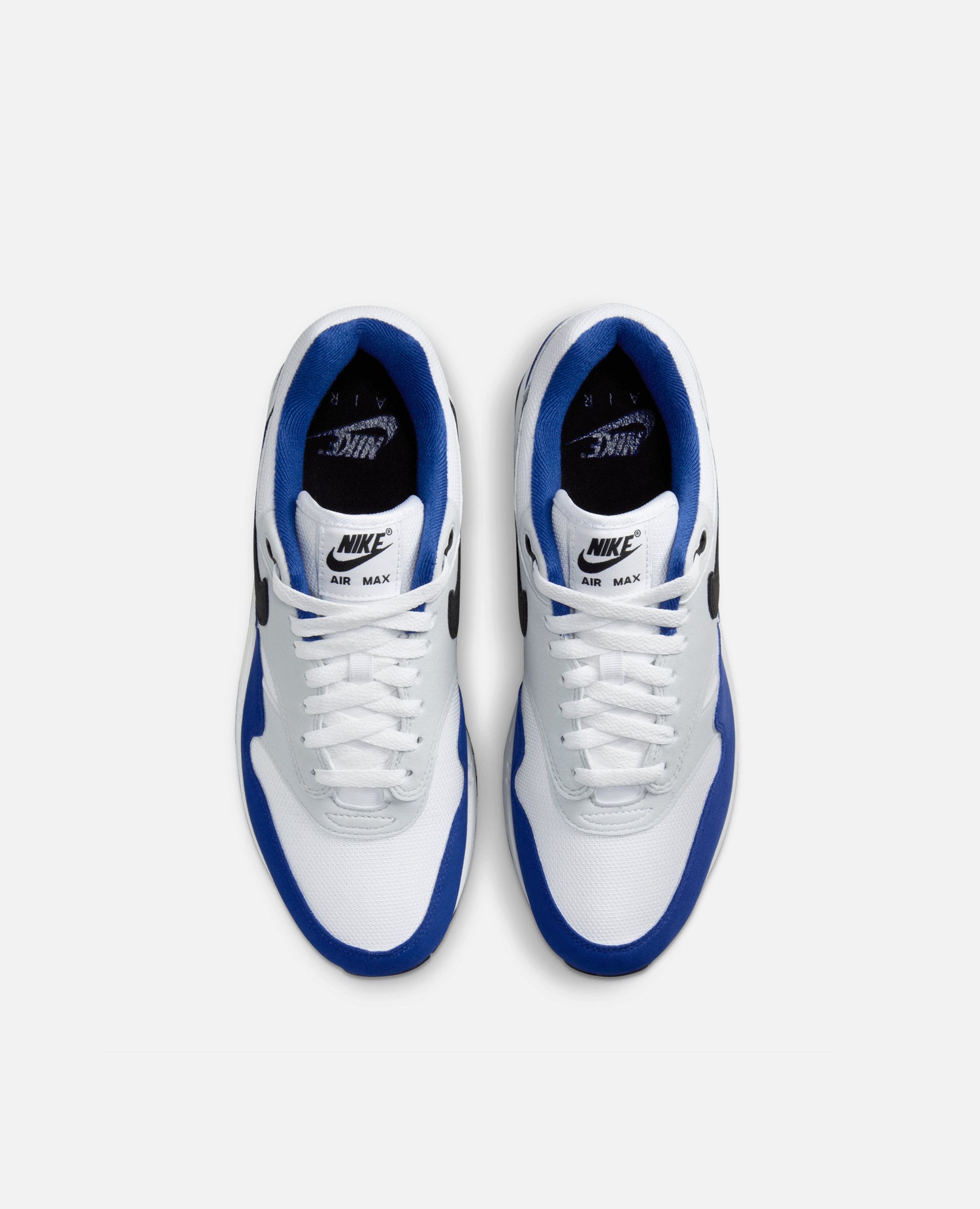 Nike Air Max 1 (White/Black-Deep Royal Blue)