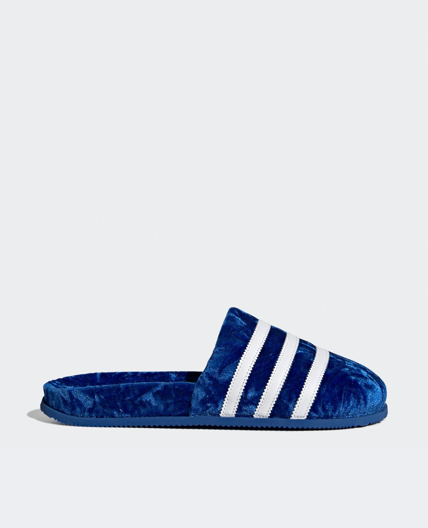 Adidas Adimule Velvet Slides (Blue)
