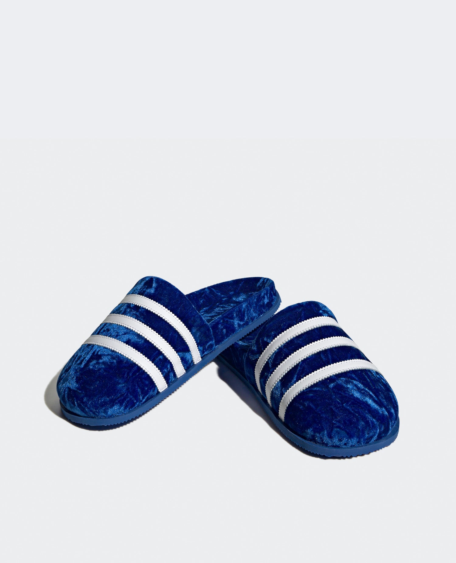 Adidas Adimule Velvet Slides (Bleu)