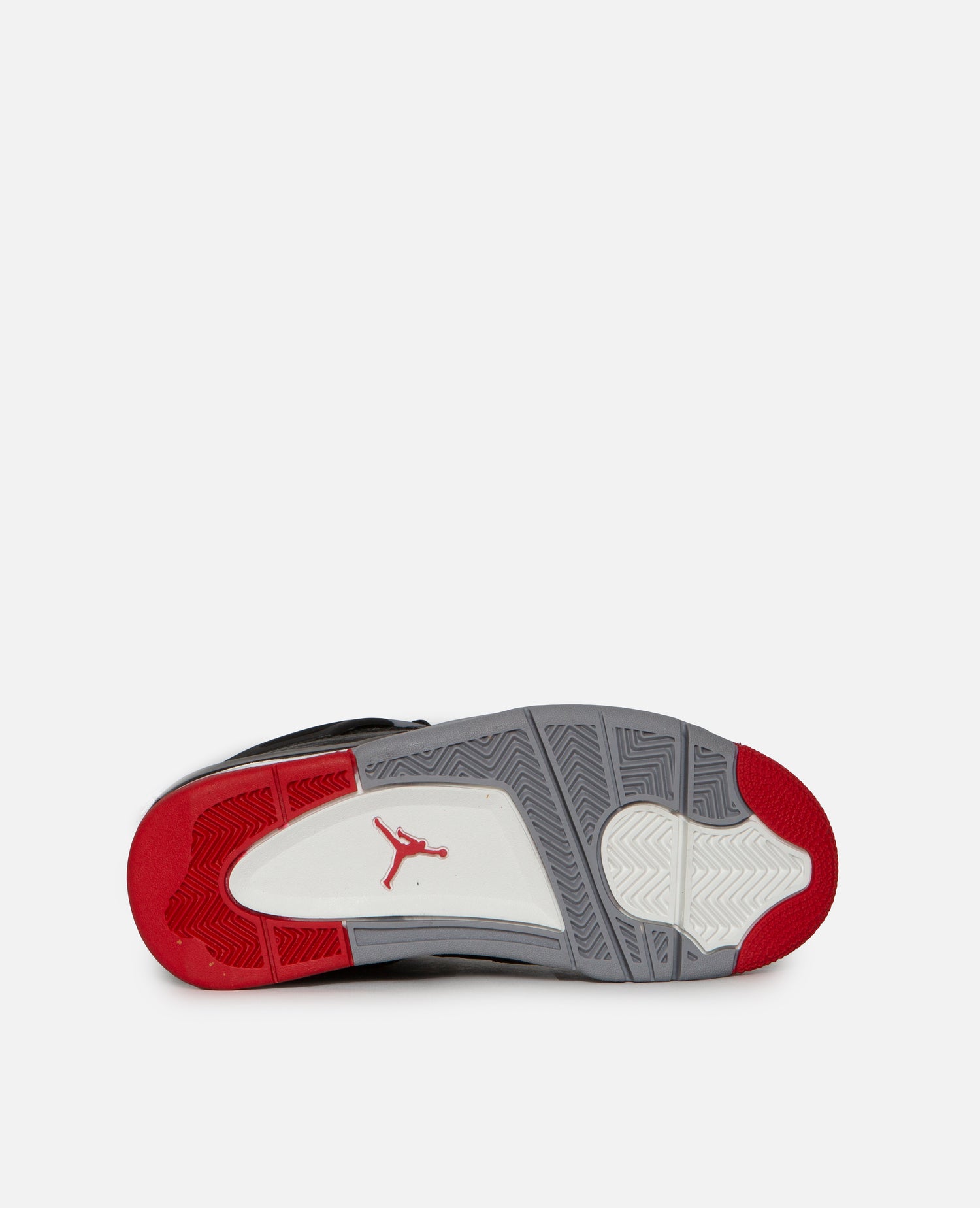 Nike Air Jordan 4 Retro (GS) (Noir/Rouge feu-Gris ciment-Blanc sommet)