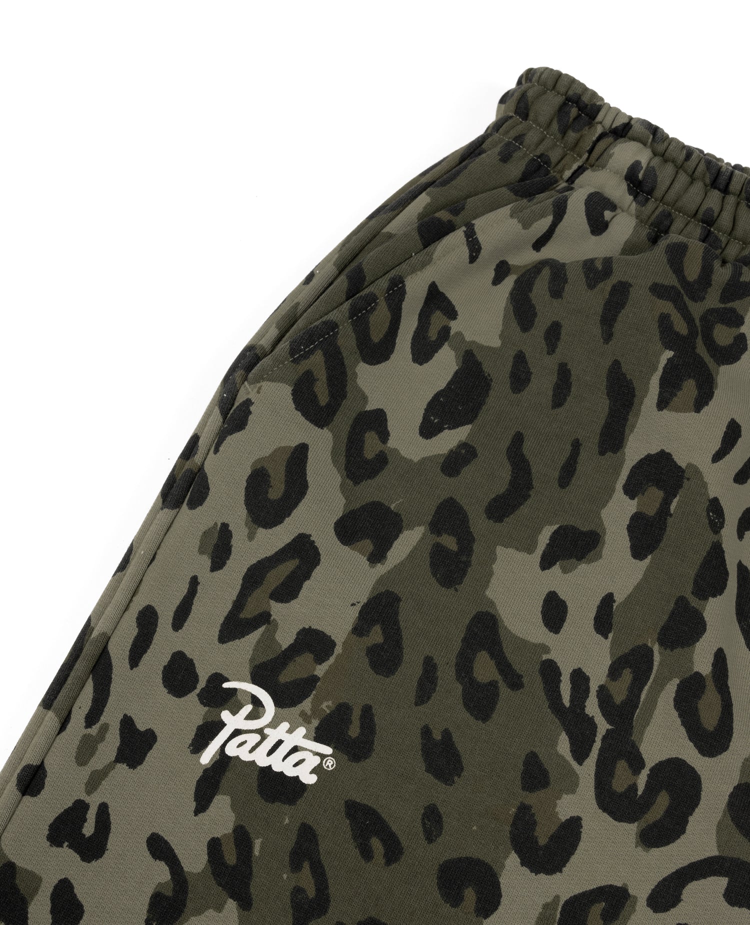 Patta Femme Leopard Jogging Pants (Dusty Olive)