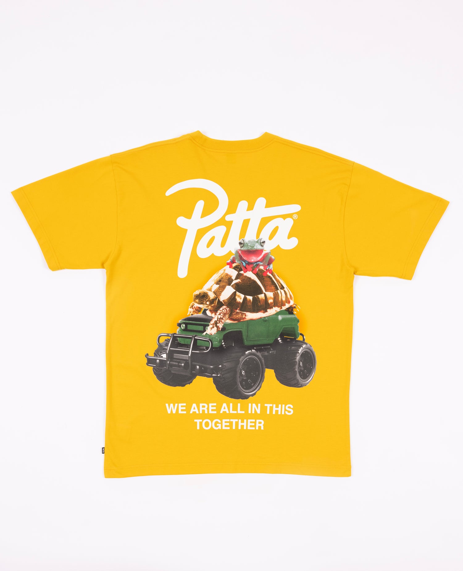 T-shirt Patta con animali (oro antico)
