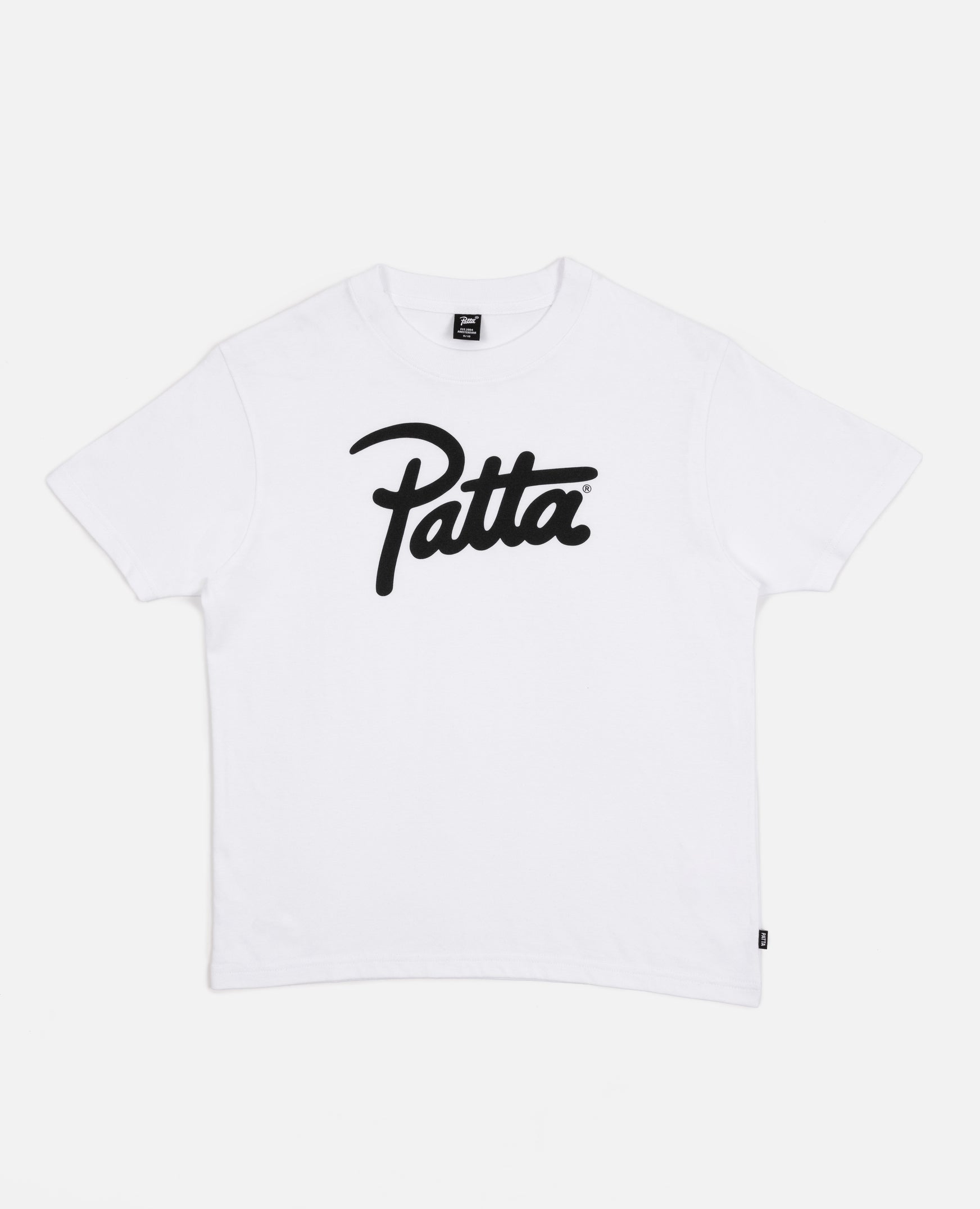 Patta Kids Script Logo T-Shirt (White)
