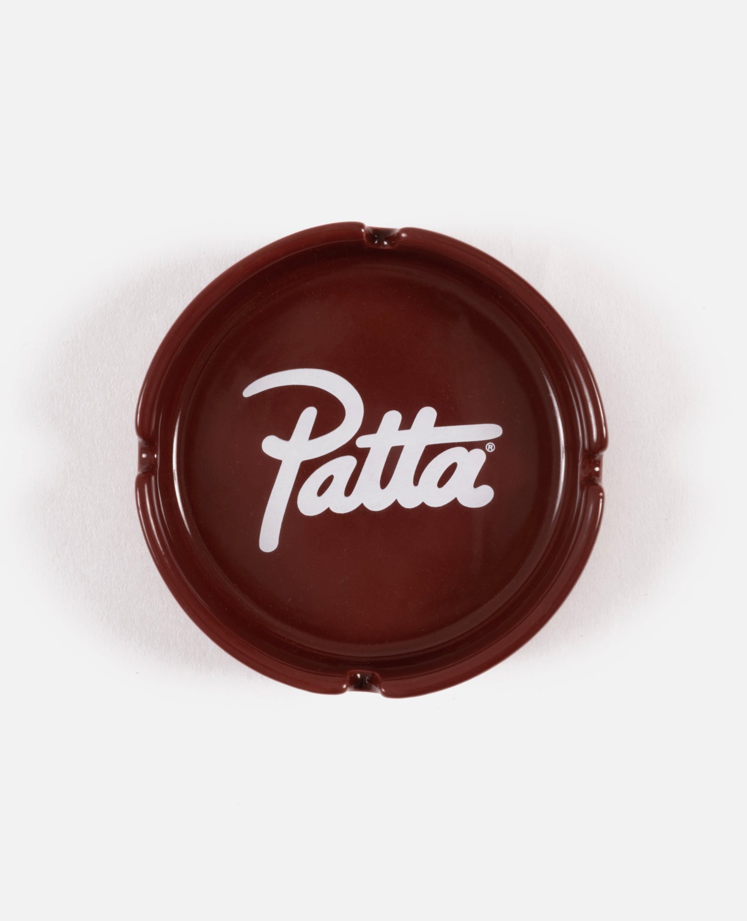 Cendrier avec logo Patta Script (Bourgogne/Blanc)