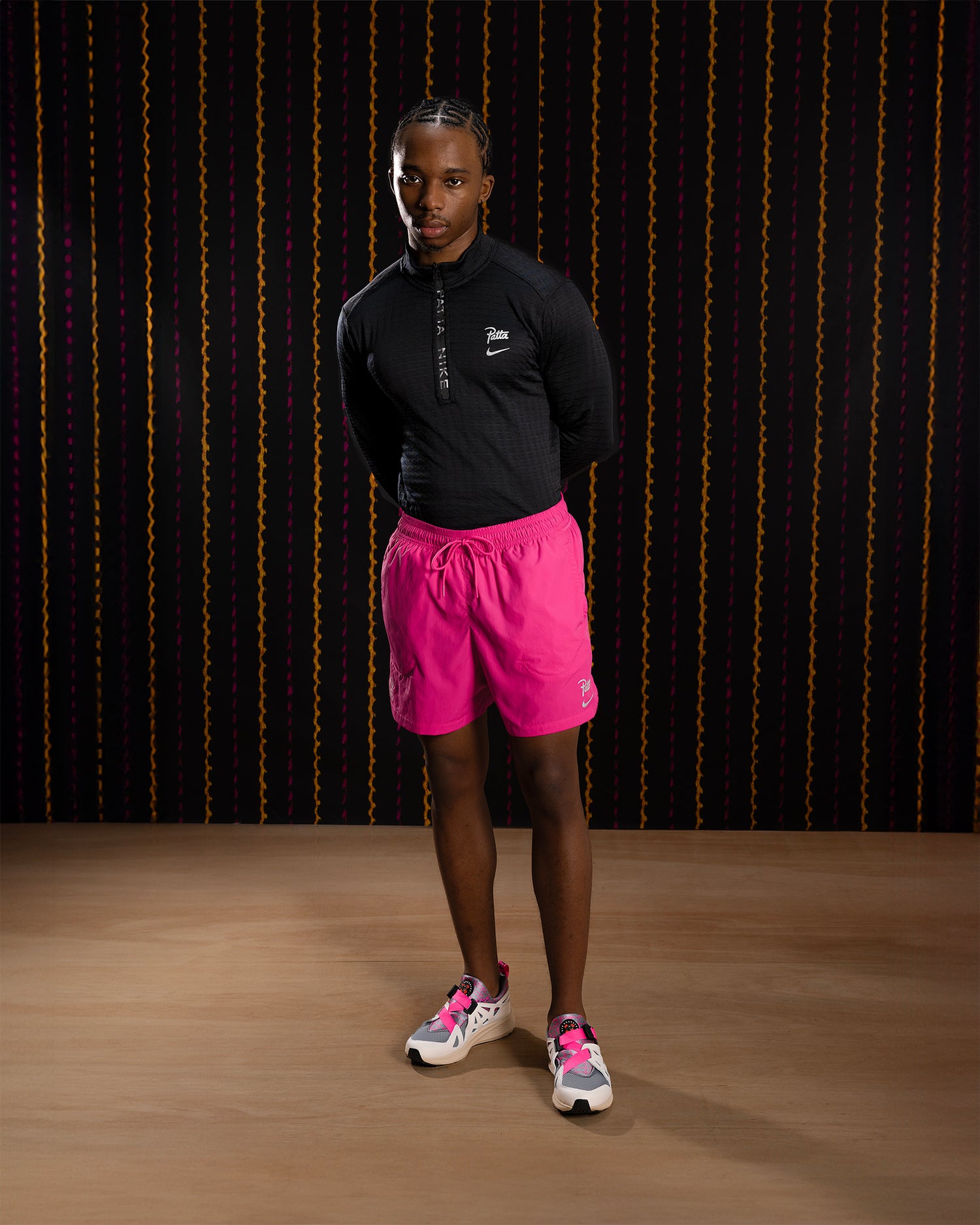 Nike x Patta Running Team Shorts (Fireberry)