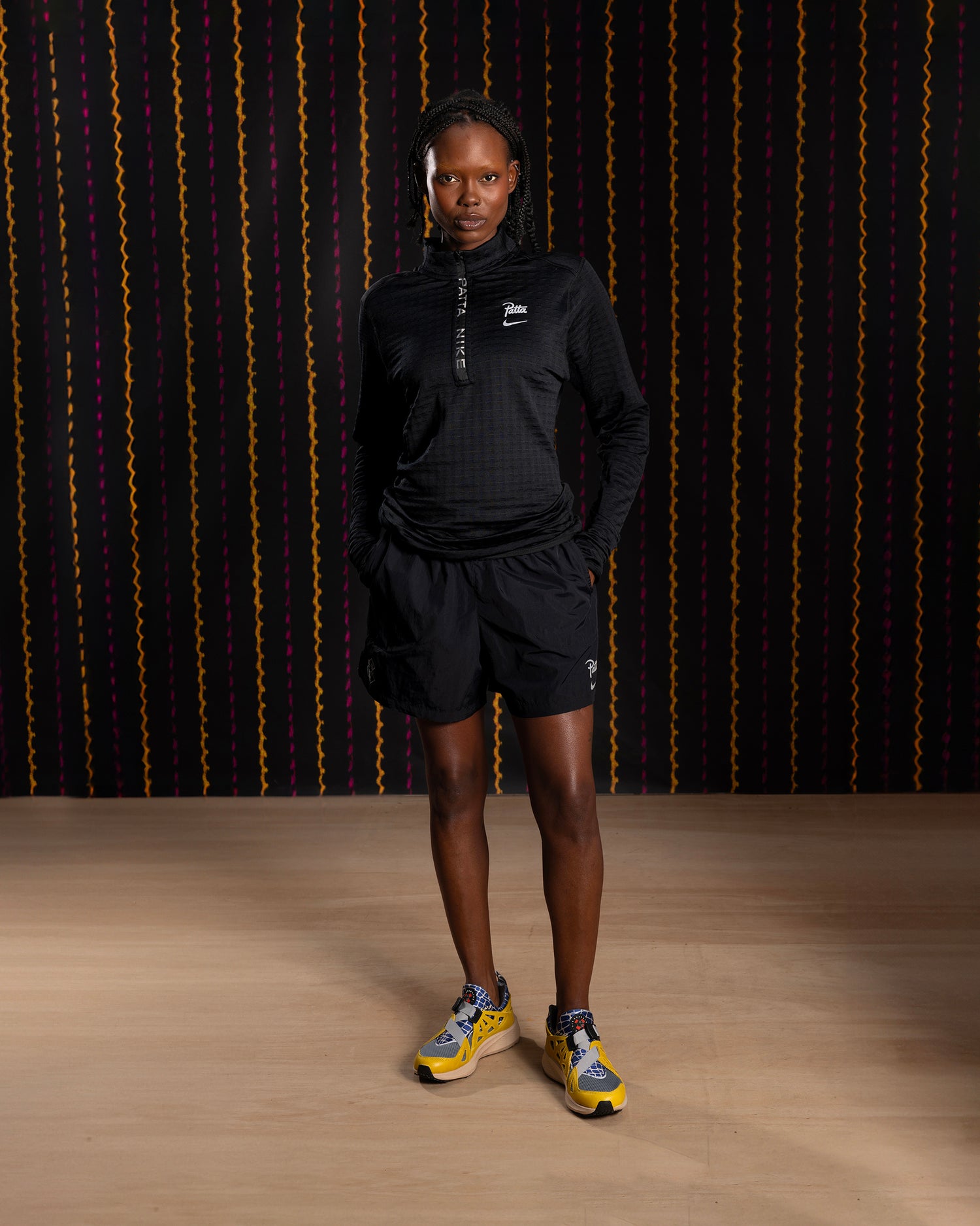 Nike x Patta Running Team Half-Zip Longsleeve (Black)