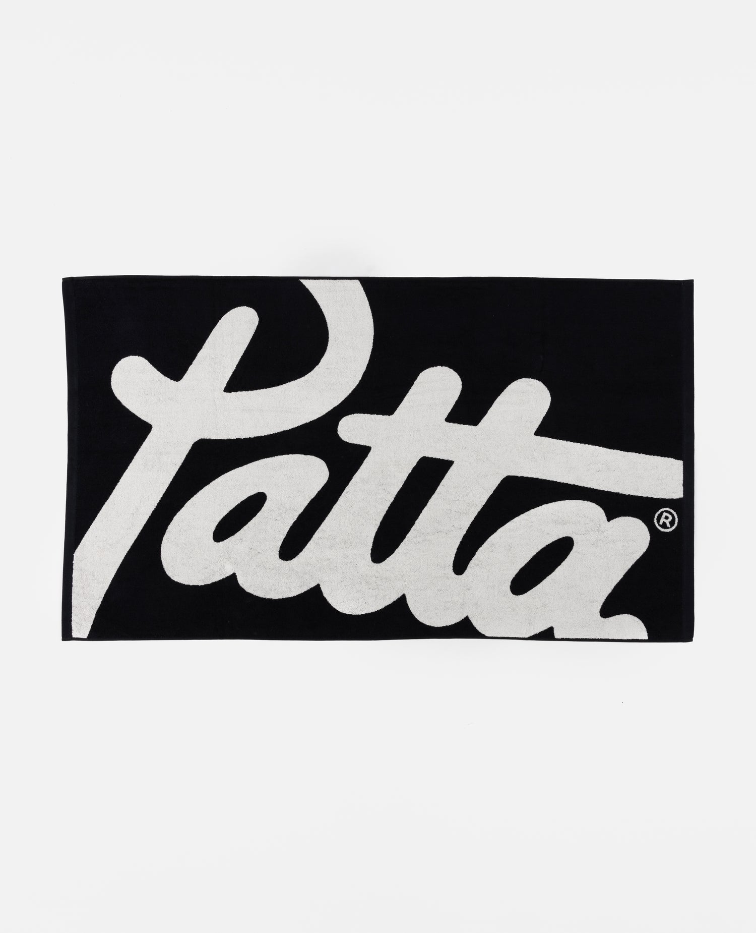 Serviette avec logo Patta Script (noir/blanc murmure)
