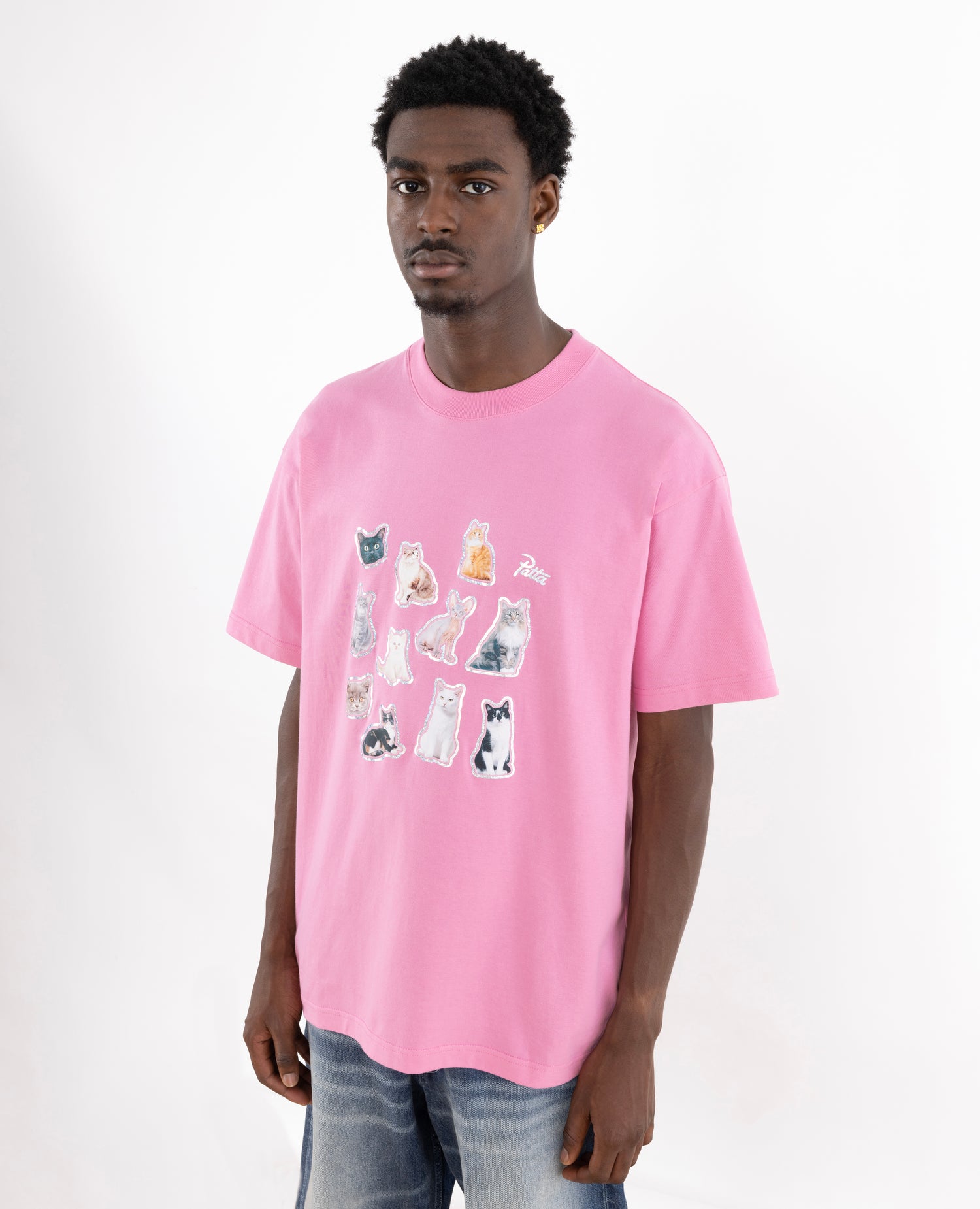 T-shirt Patta Cats (rosa begonia) 