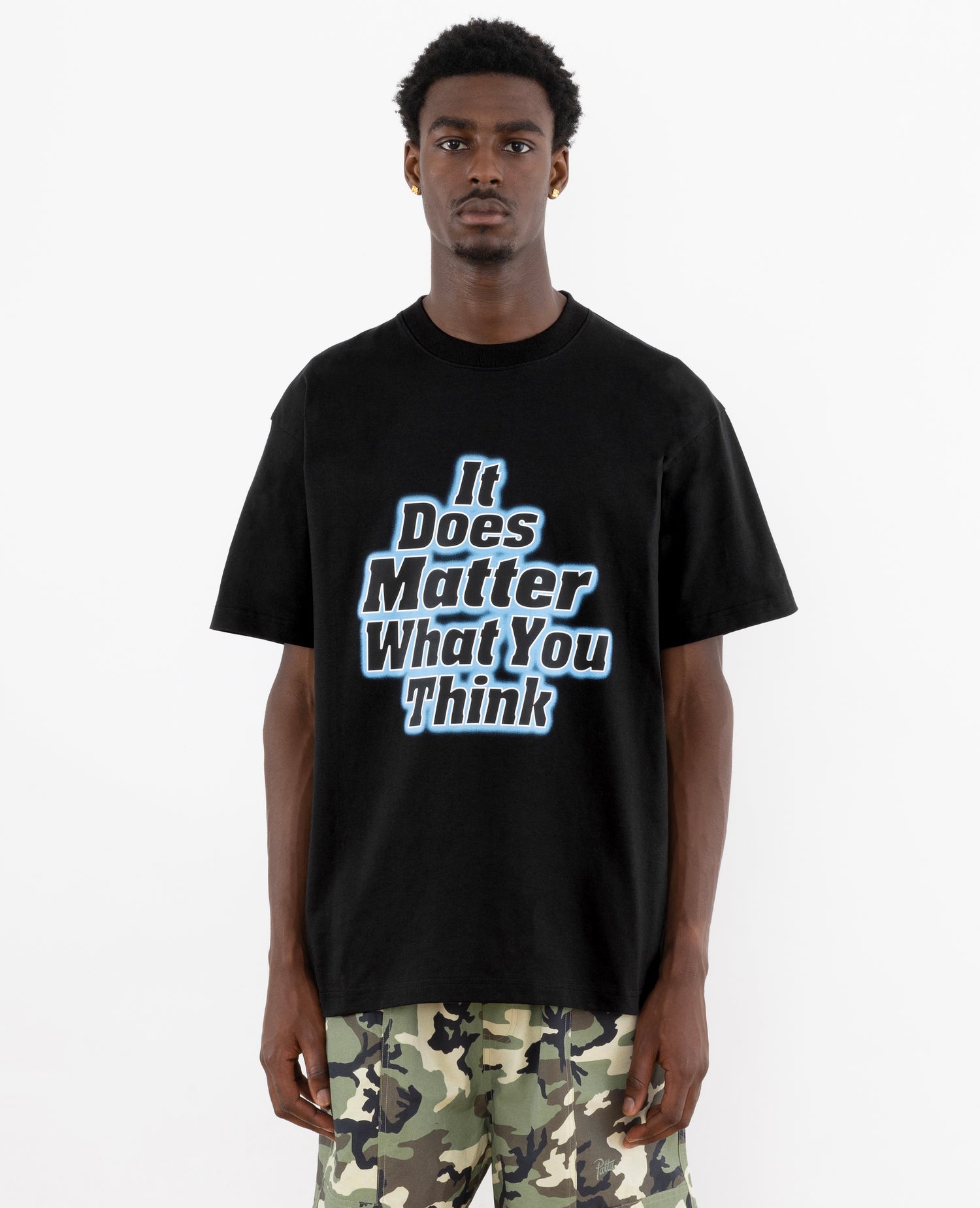 T-shirt Patta It Does Matter What You Think (Noir)